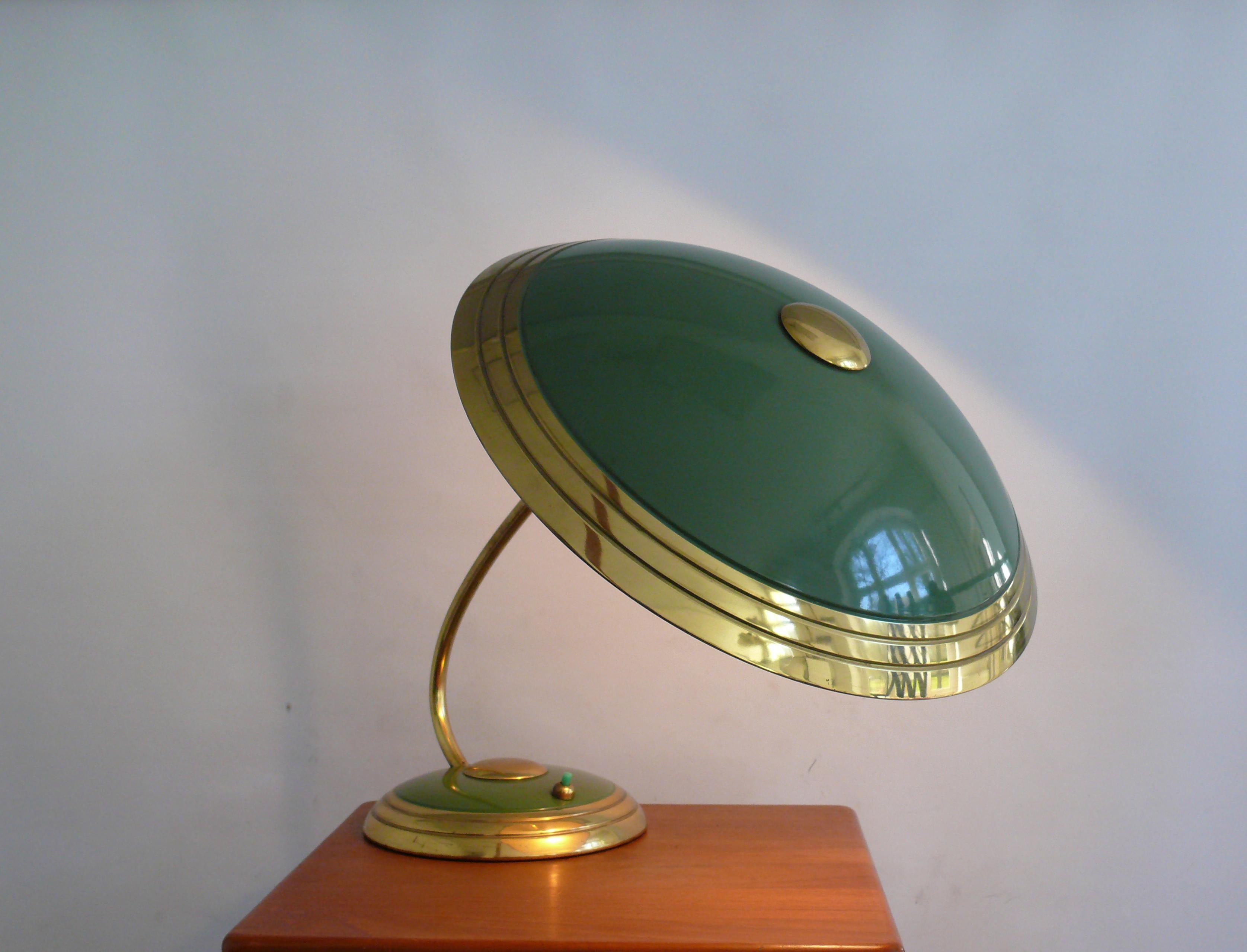 Grande lampada da scrivania del Mid Century di Helo Leuchten Germania, anni '50 In condizioni buone in vendita a Schwerin, MV