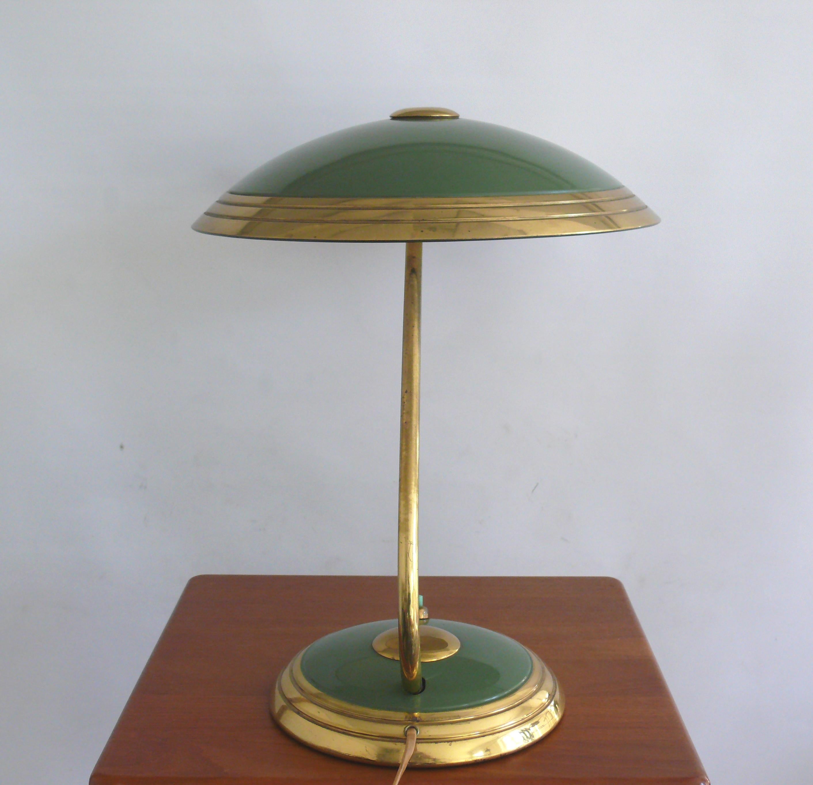 Metà XX secolo Grande lampada da scrivania del Mid Century di Helo Leuchten Germania, anni '50 in vendita