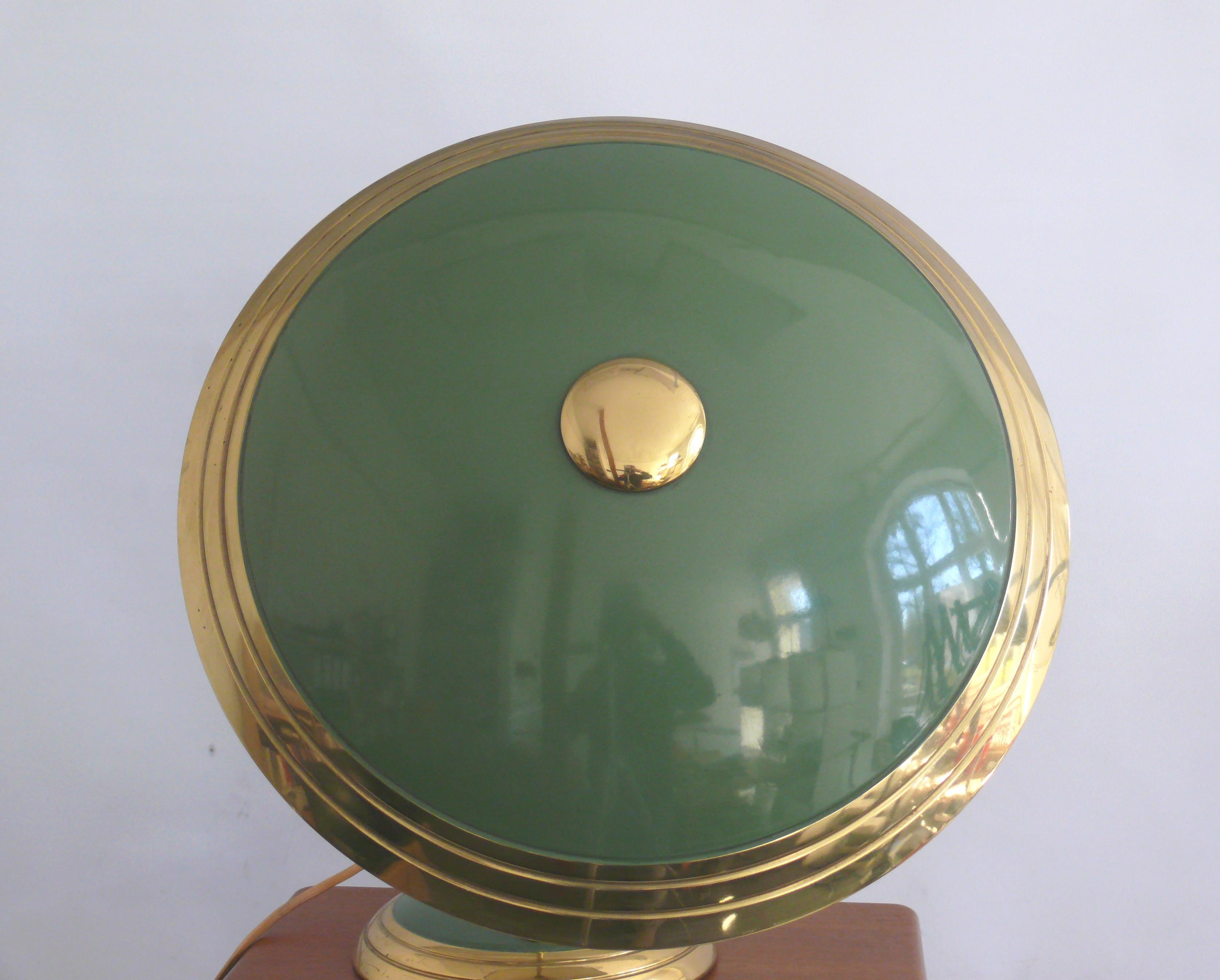 Metallo Grande lampada da scrivania del Mid Century di Helo Leuchten Germania, anni '50 in vendita