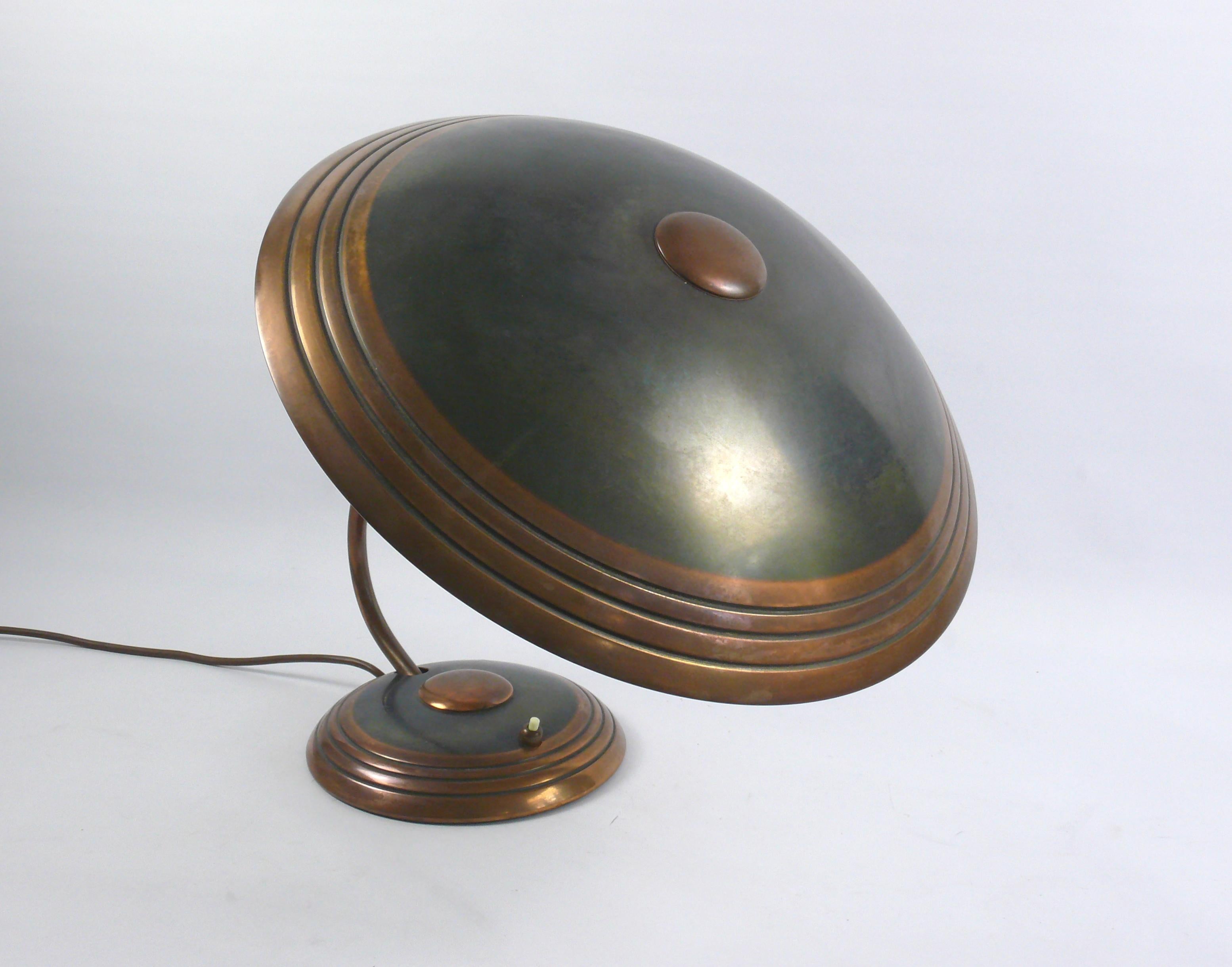 Grande lampe de bureau par Helo Leuchten Allemagne, années 1950 en vente 1