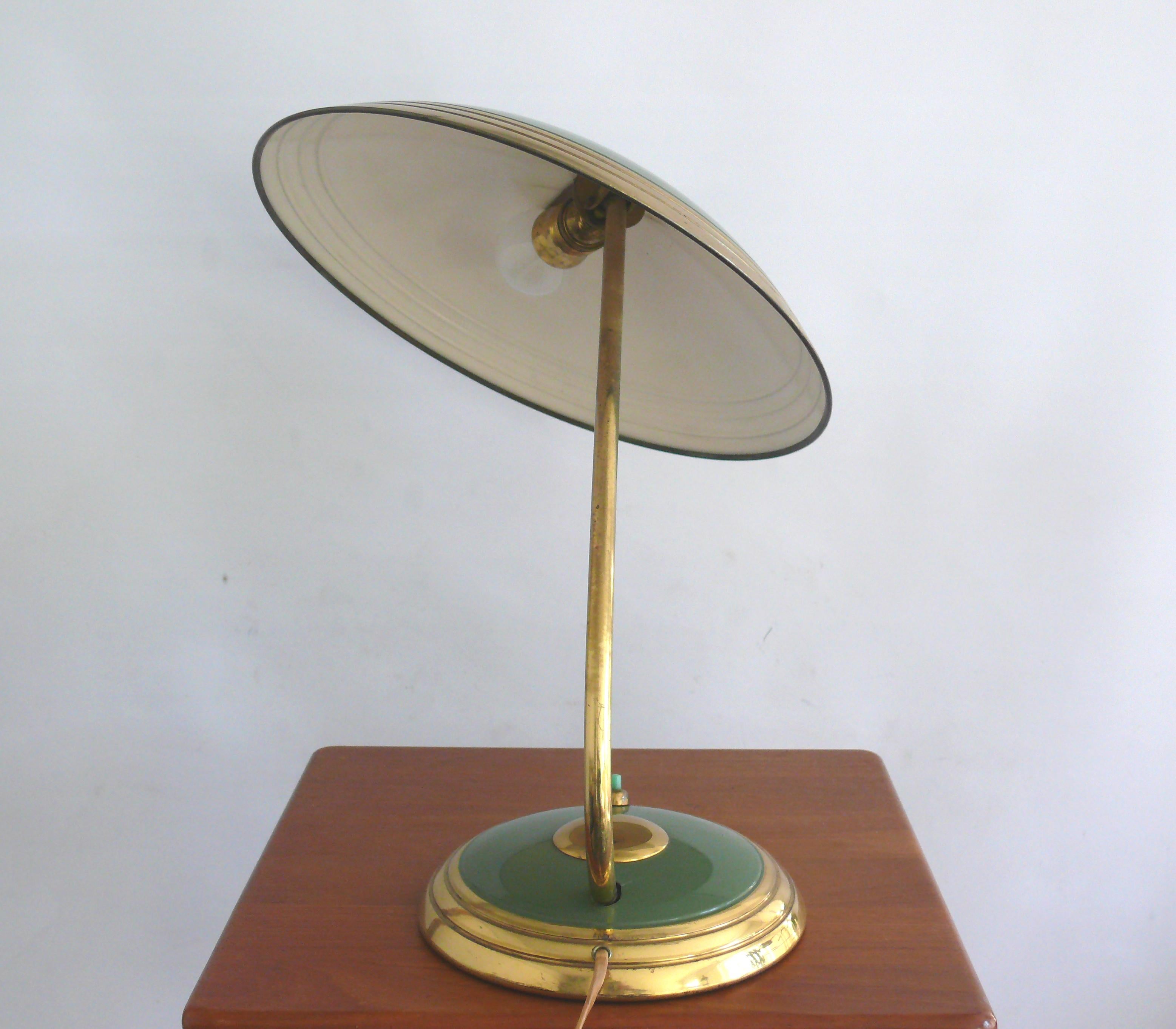 Grande lampada da scrivania del Mid Century di Helo Leuchten Germania, anni '50 in vendita 1