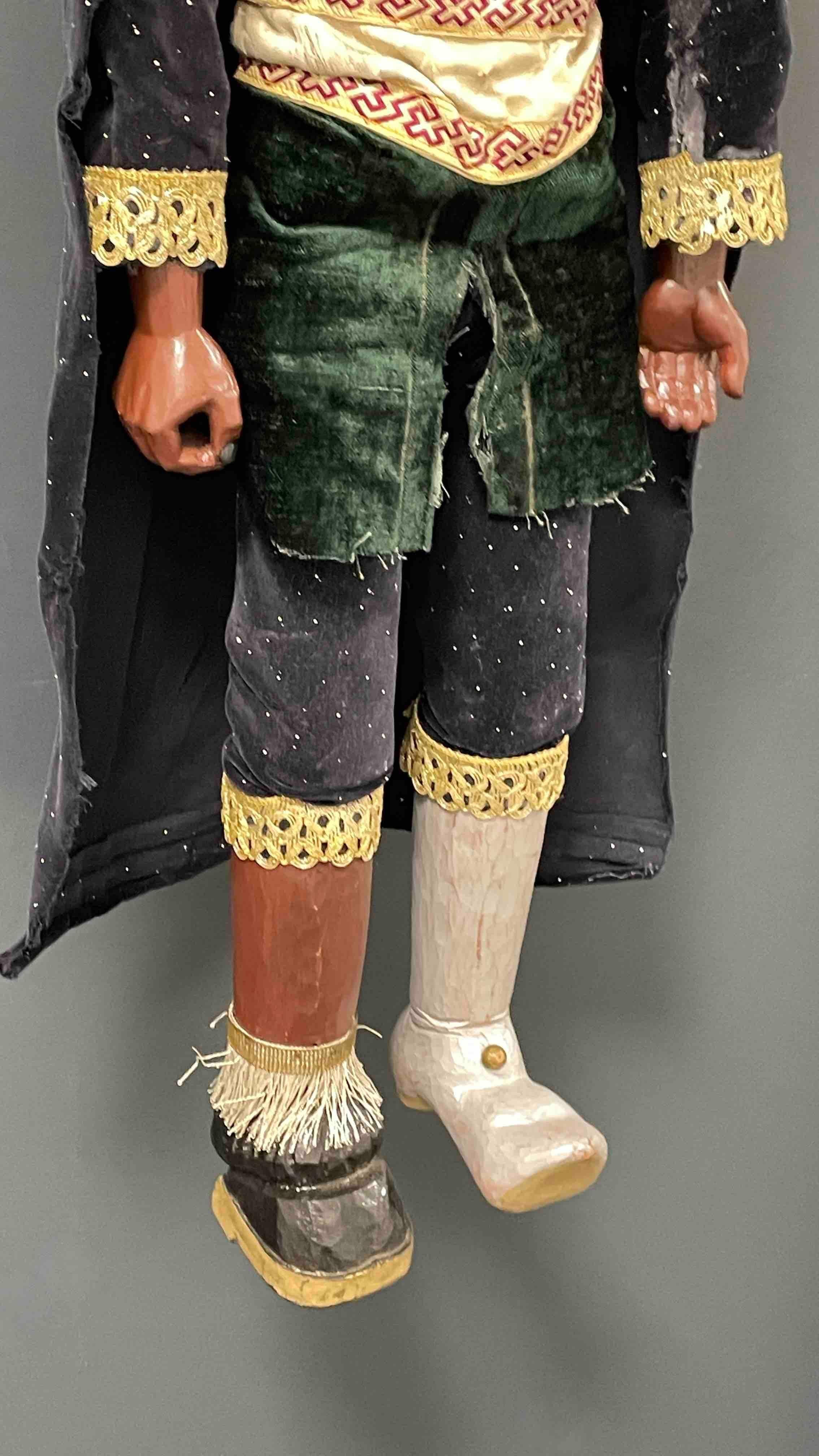 20th Century Large Devil Krampus Marionette by a Master Puppet Maker, Antique Vintage Austria