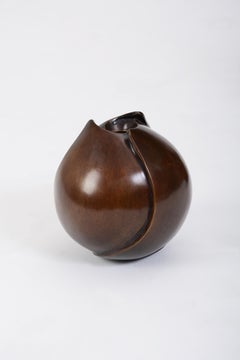 Large Dew Vase in Cast Bronze by Elan Atelier
