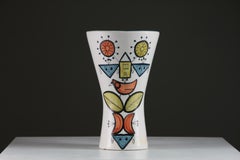 Grand vase Diabolo en céramique par Roger Capron, France, années 1950