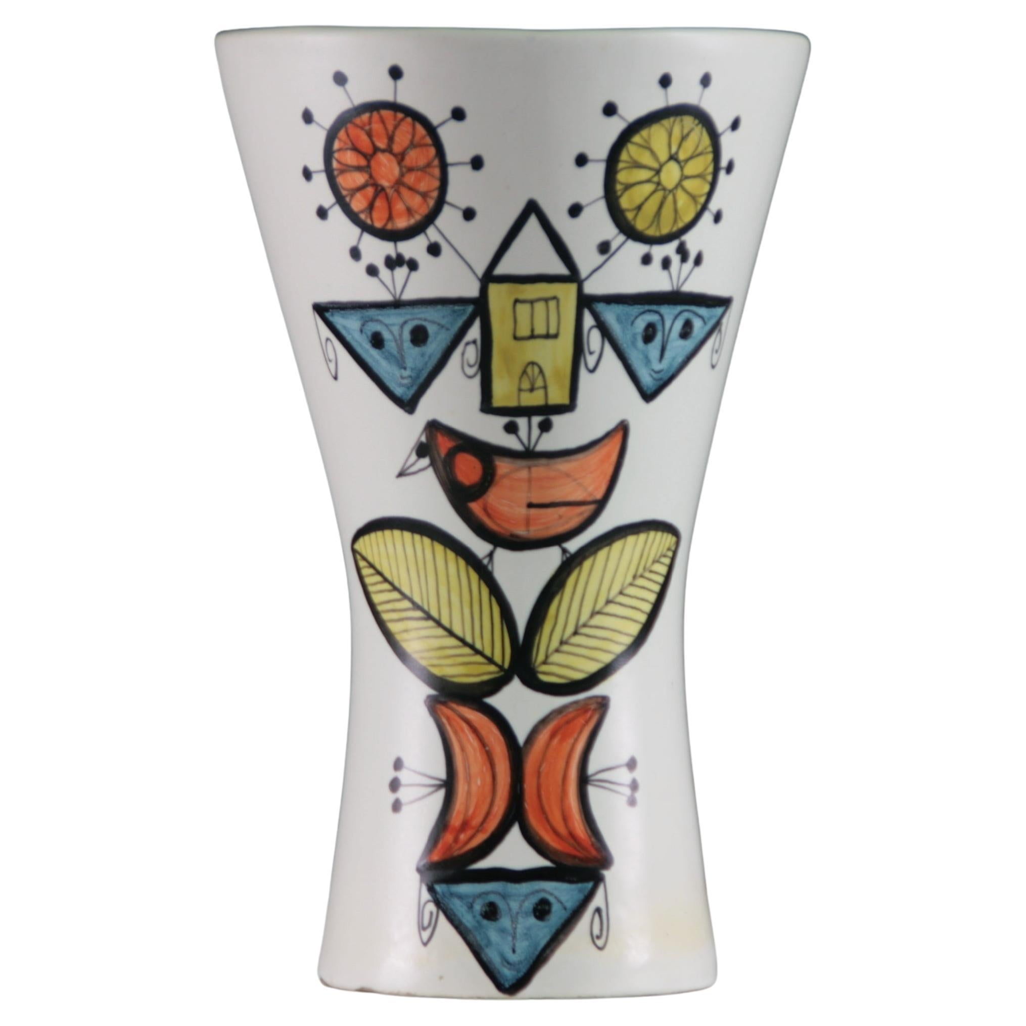 Large Diabolo Ceramic Vase by Roger Capron, France, 1950s