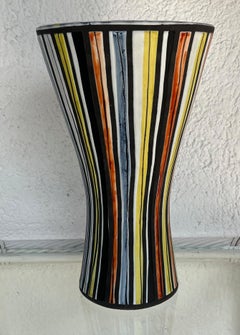 Large " Diabolo" ceramic vase, Roger Capron, Vallauris, 1950'S