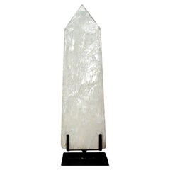 Grand obélisque en quartz clair de Diamantina