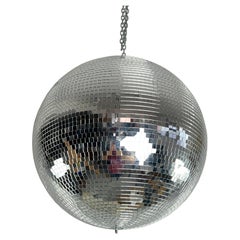 Large Diameter 50 Cm Professional  Glass Mosaic Disco Ball With Rotor, 1980s