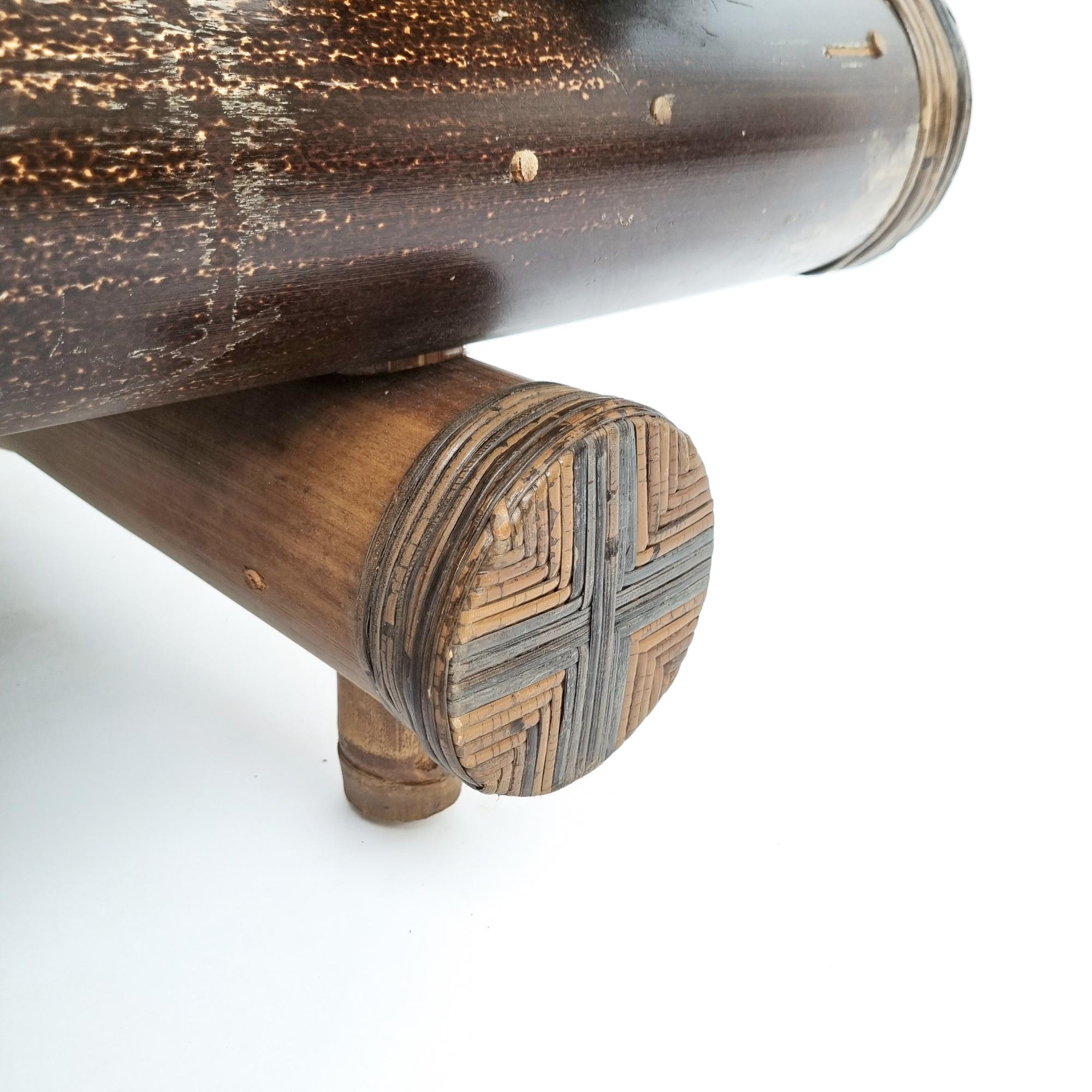 Bambou Fauteuil du milieu du siècle à structure en bambou de grand diamètre en vente