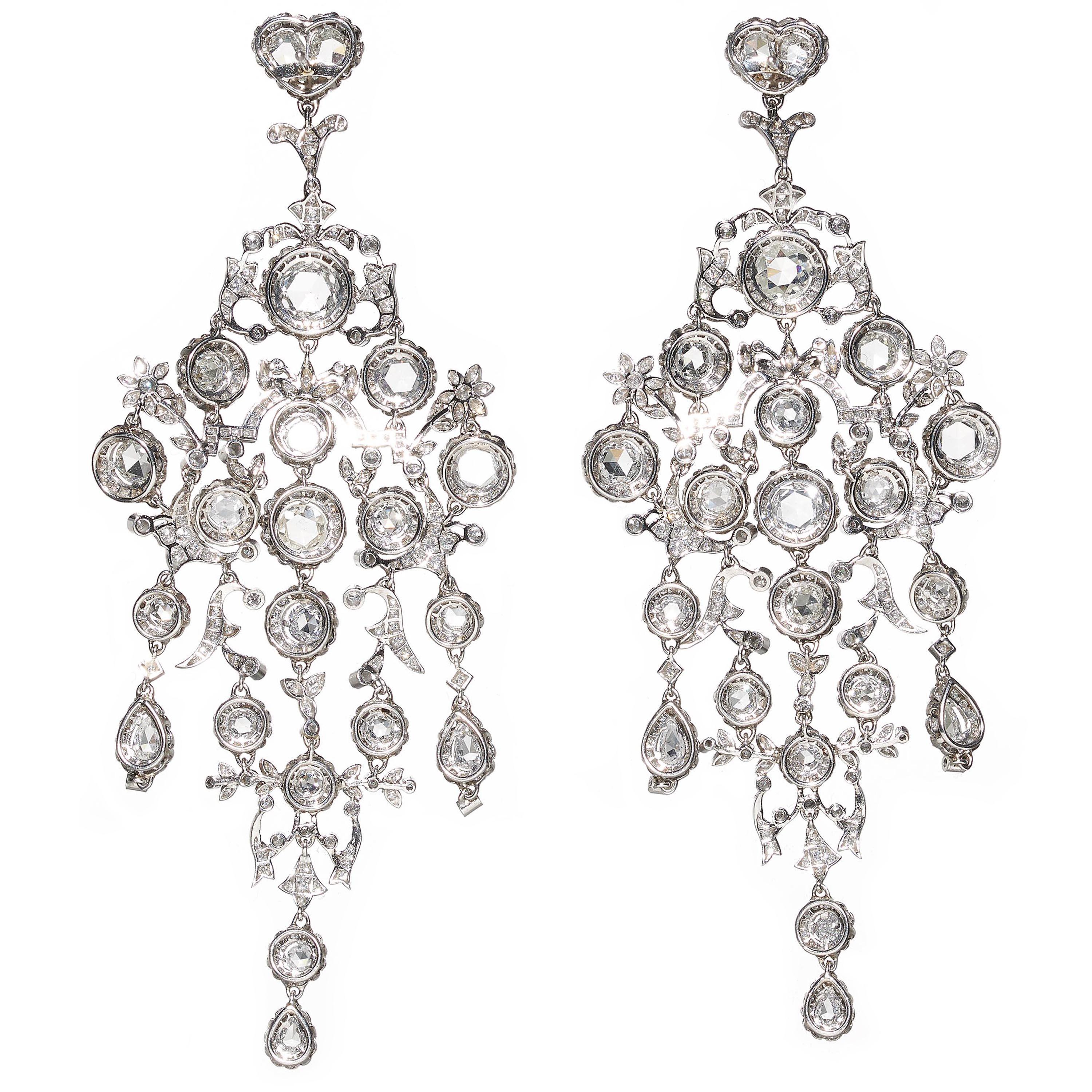 large chandelier earrings