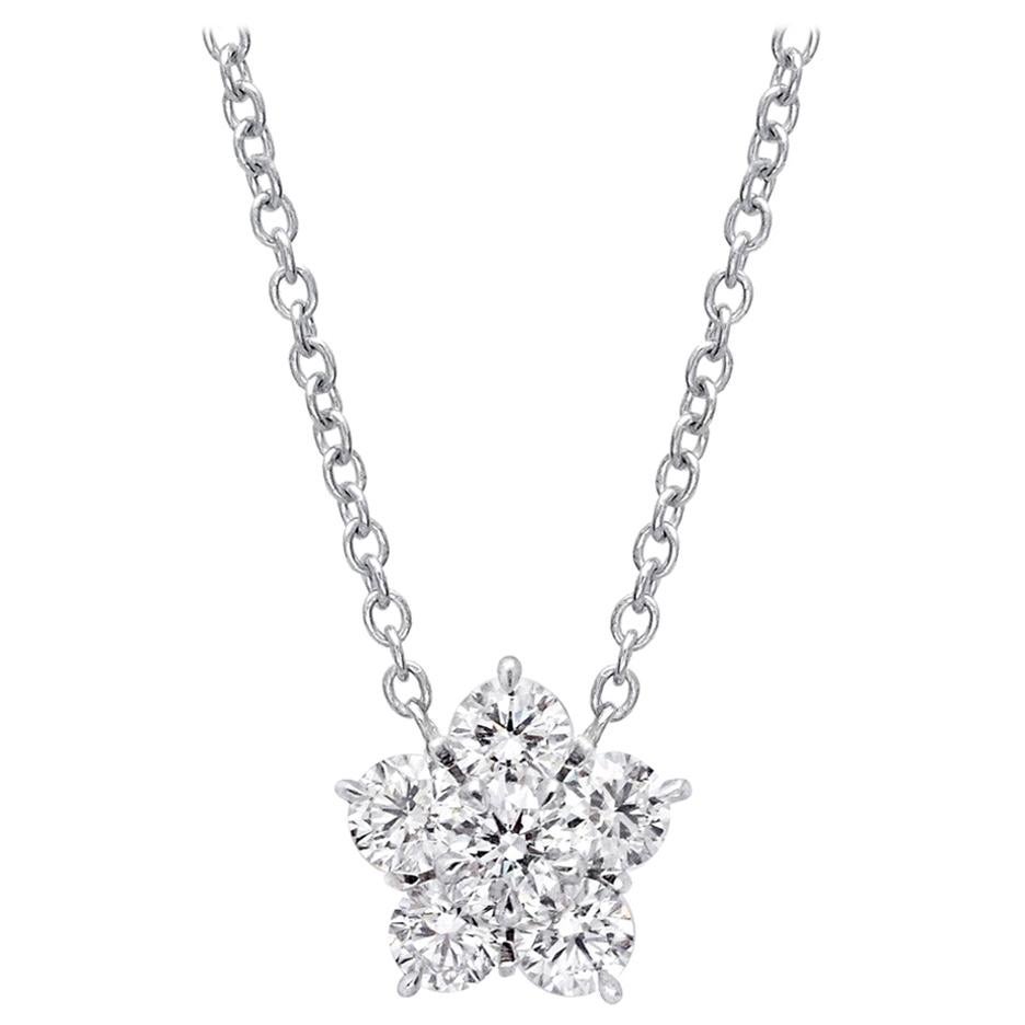 Large Diamond "Astra" Pendant '2.45 Carat' For Sale