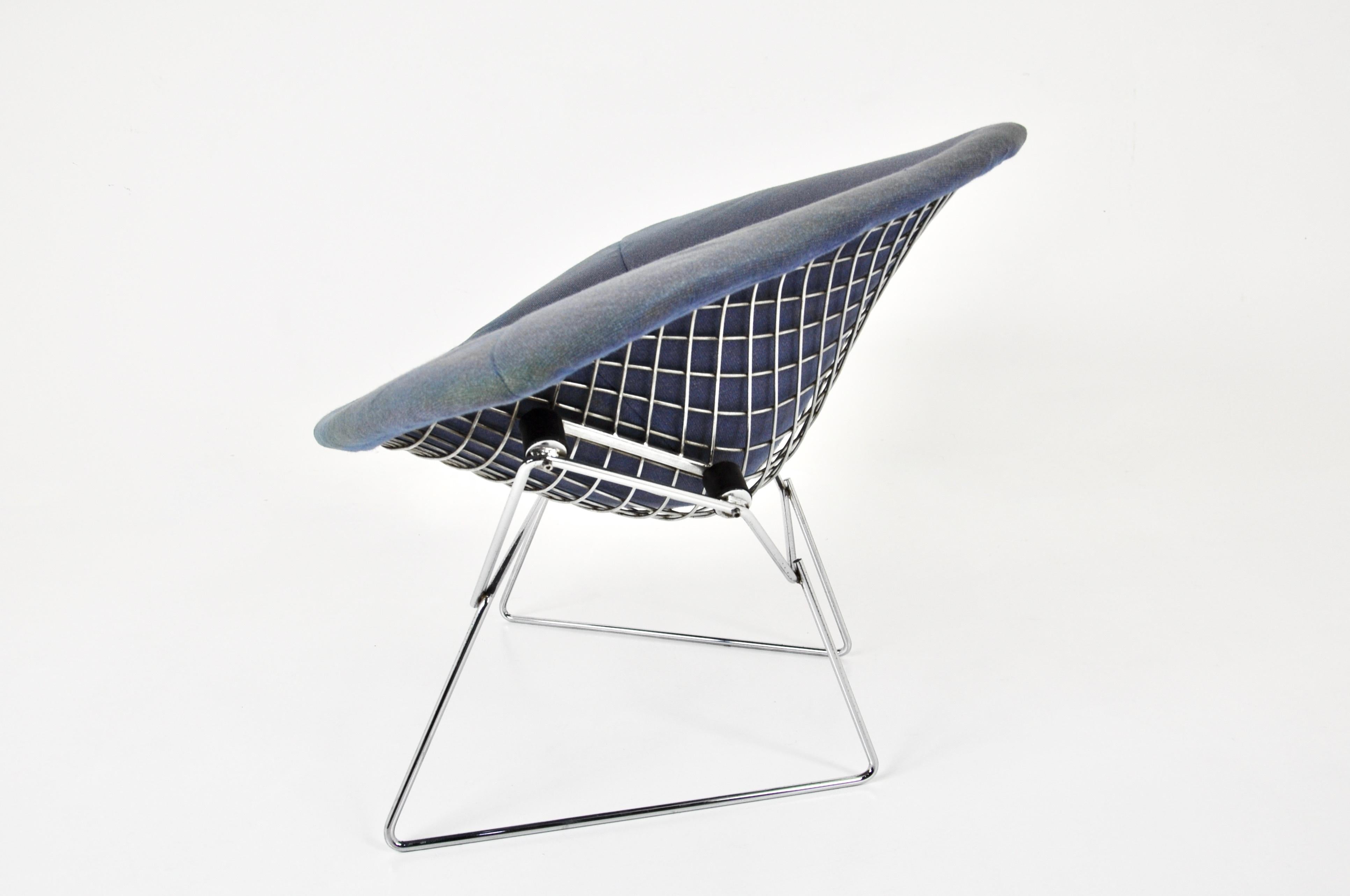 Metal Large Diamond Chair by Harry Bertoia for Knoll, 1970s For Sale