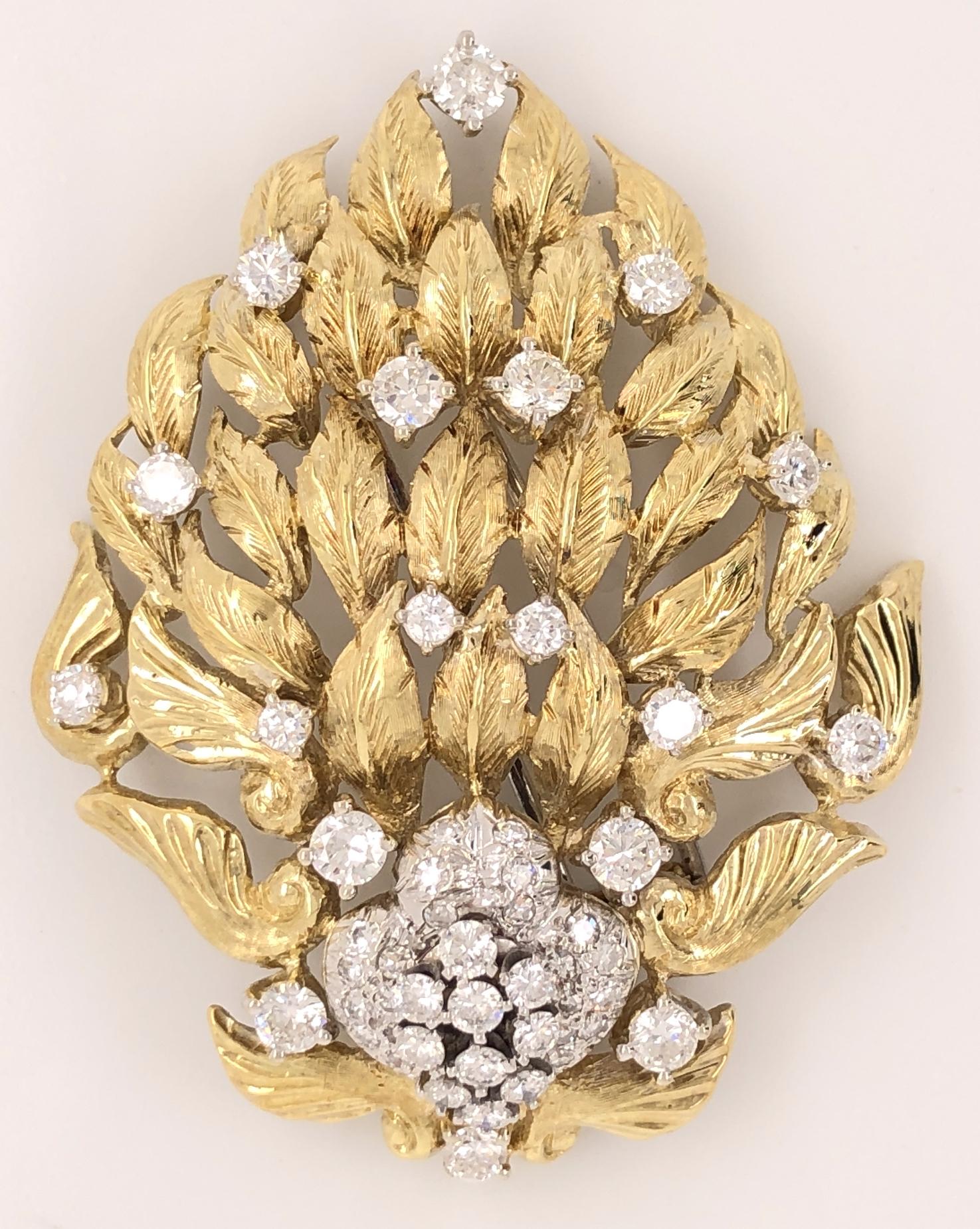large diamond brooch