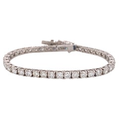 Large Diamond Tennis Bracelet