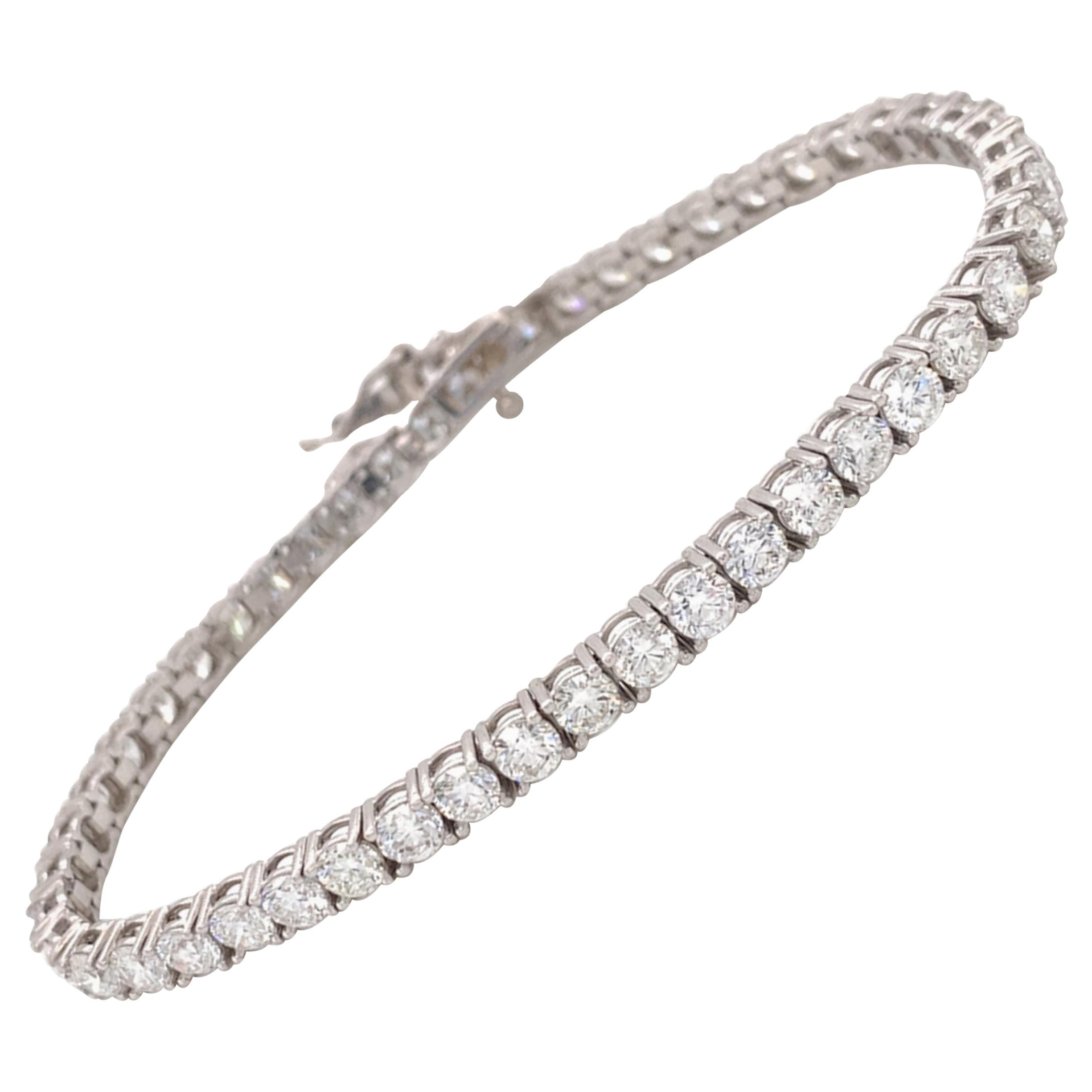 Large Diamond Tennis/Line Bracelet