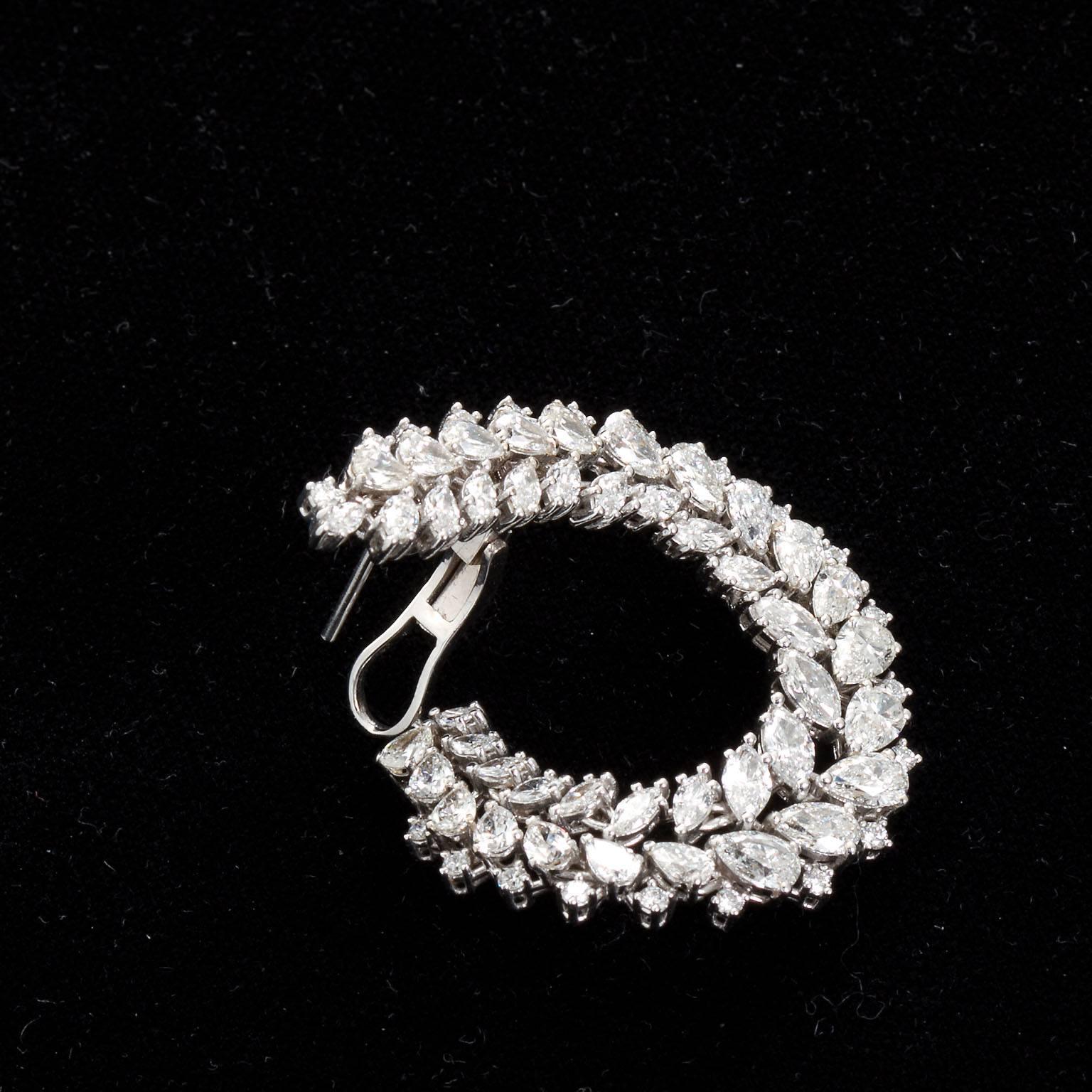 diamond wreath earrings