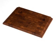 Gran tabla de cortar de teca Digsmed Bandeja para servir Danmark Dinamarca Años 60