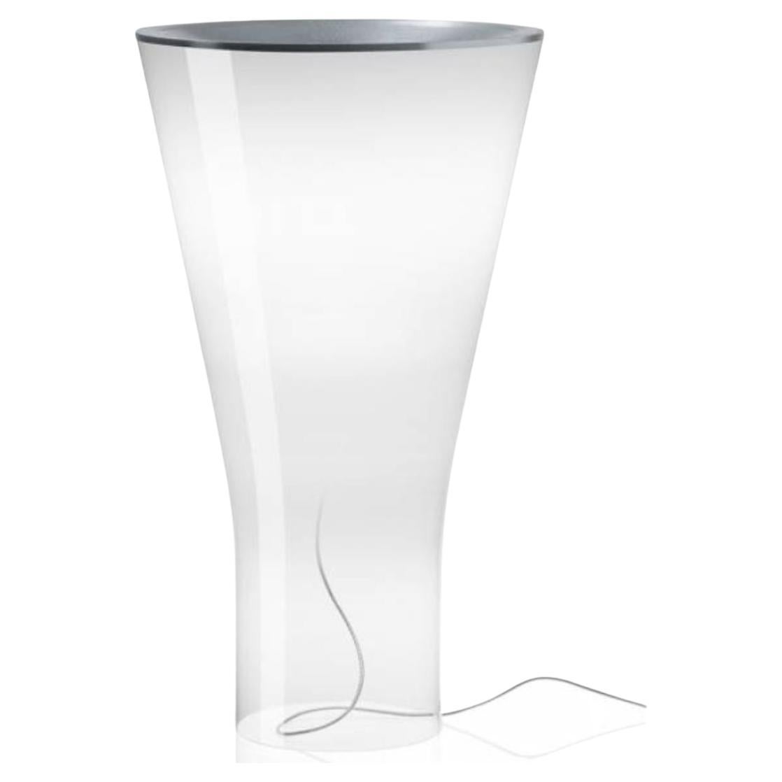 Large Dimmable ‘Rituals XL’ Handblown Glass Table Lamp in White for