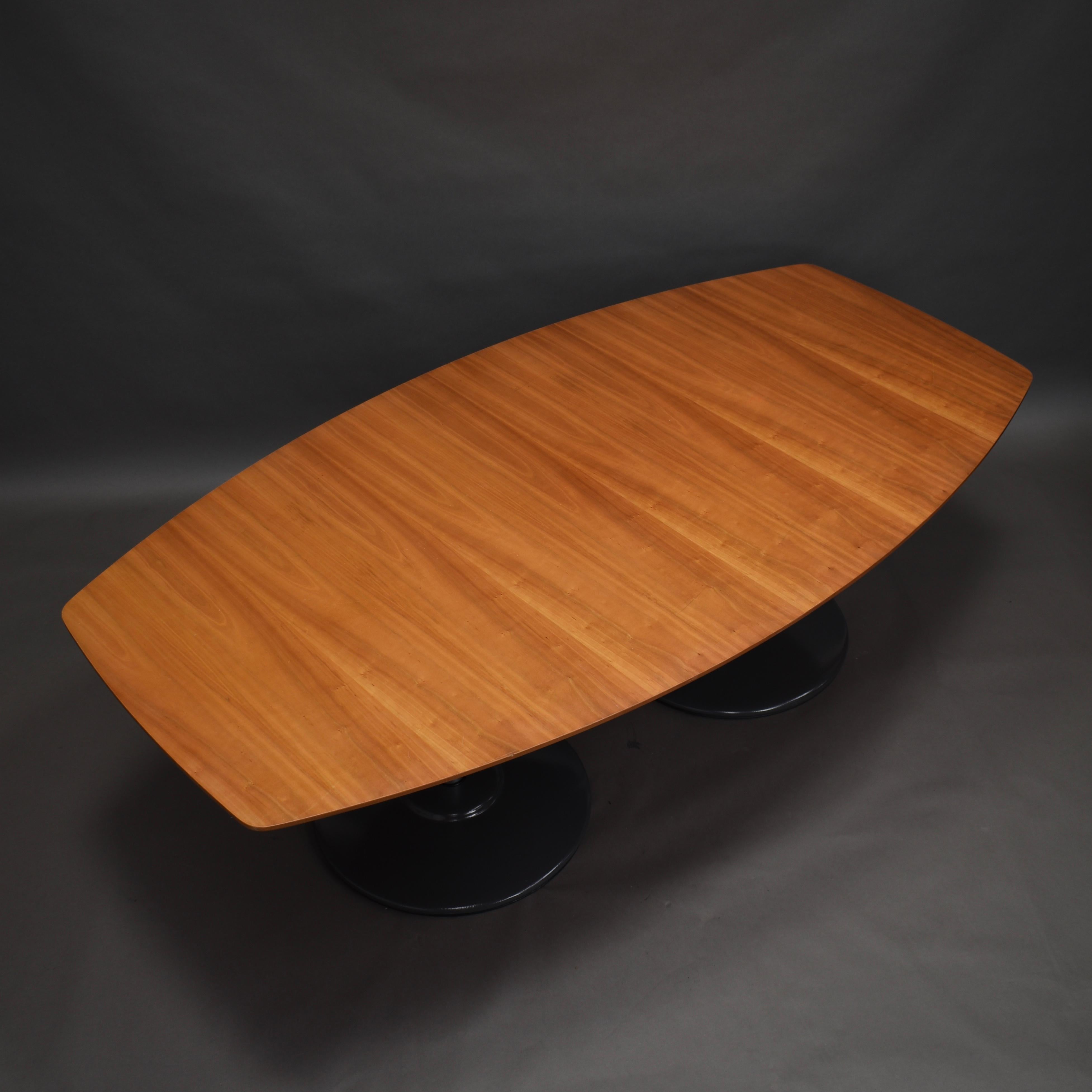 Mid-Century Modern Large Dining / Conference Table by Vico Magistretti for Fritz Hansen