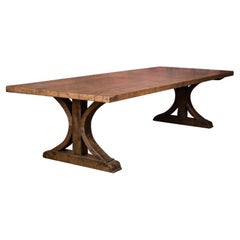 Large Dining / Conference Table Made From Re-Claimed Boxcar Maple