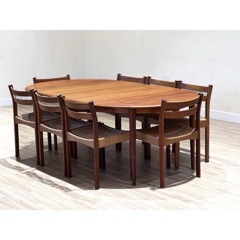 Mid-Century Modern Large dining extending table by Skovmand and Andersen