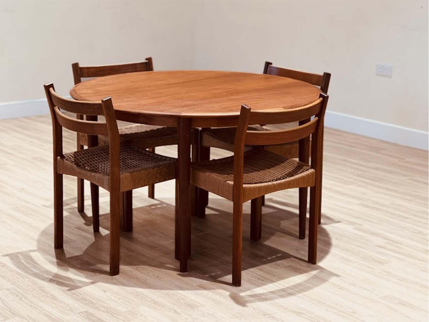 Teak Large dining extending table by Skovmand and Andersen