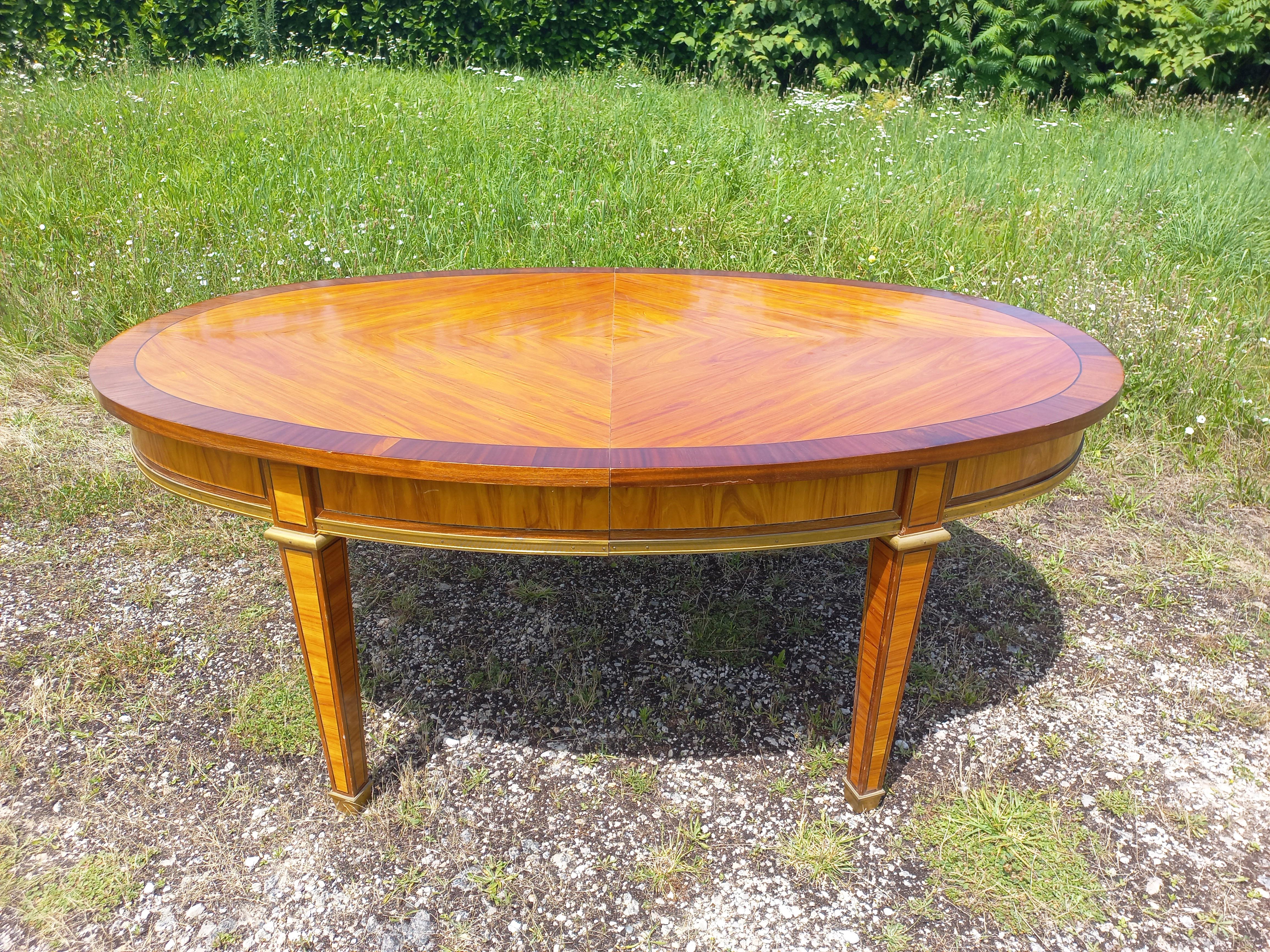 Louis XVI Large dining room or reception table For Sale