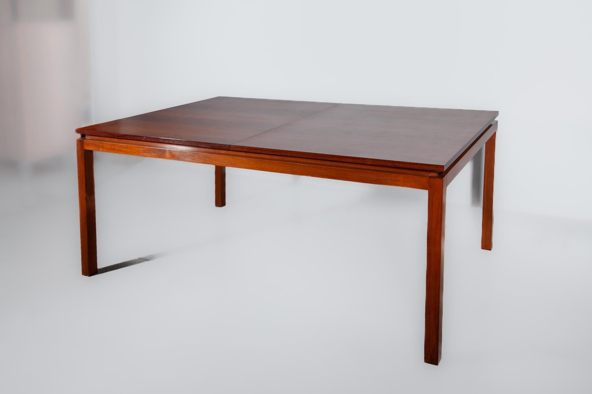 Belgian Large Dining-room Table Extendable designed by Alfred Hendrickx for Belform For Sale