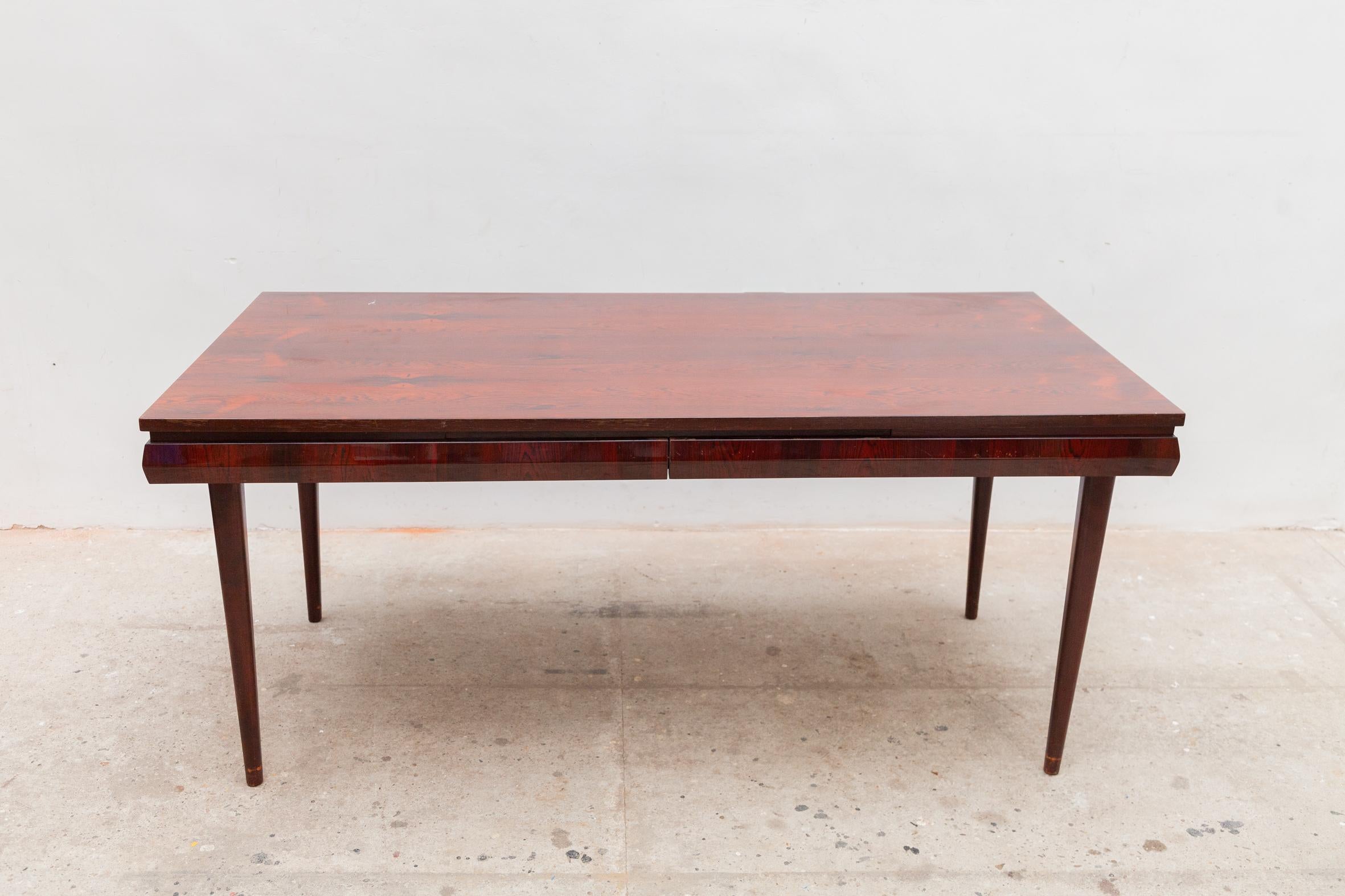 Mid-Century Modern Large Extendable Dining Table 1950s, Italy For Sale