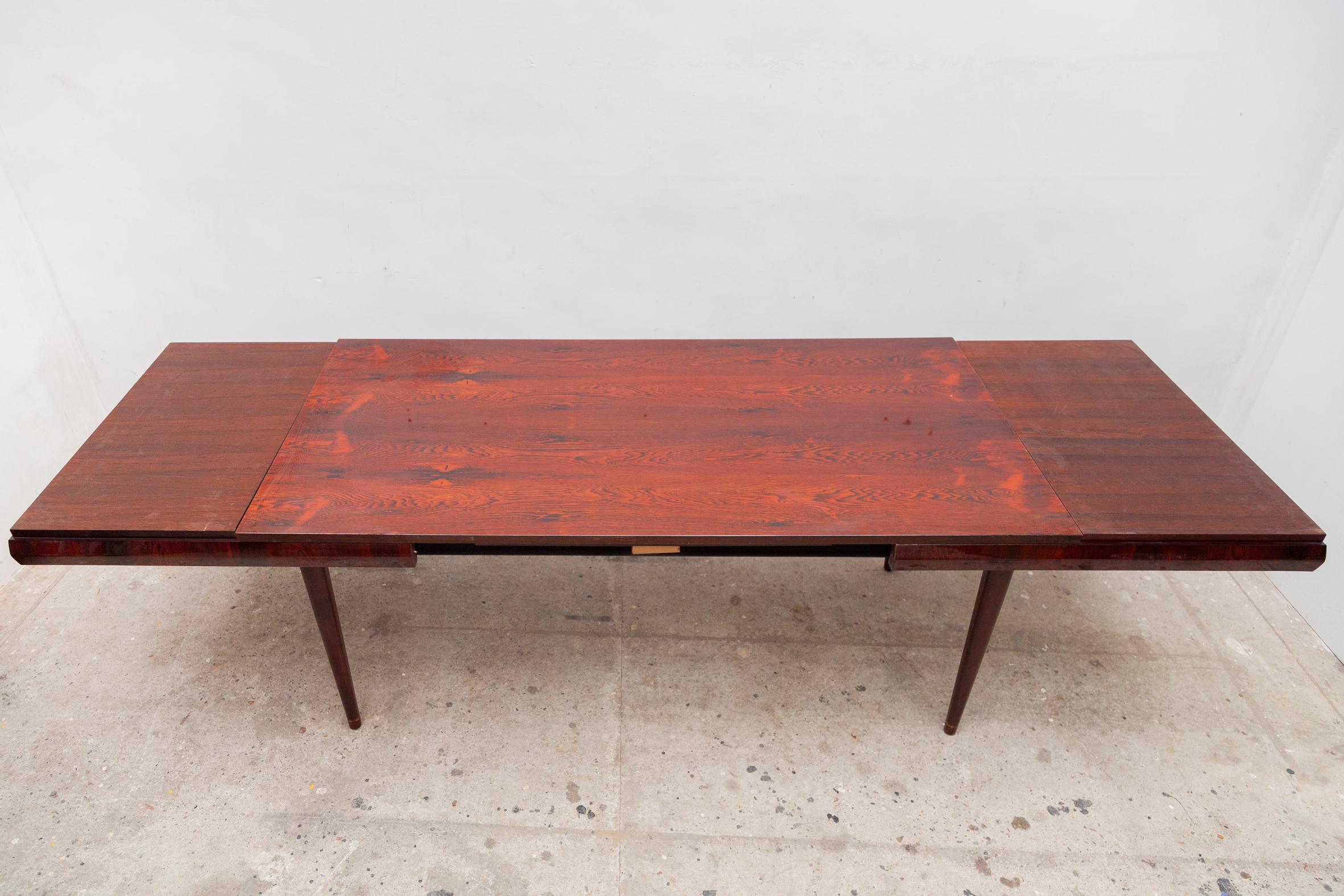 Mid-20th Century Large Extendable Dining Table 1950s, Italy For Sale