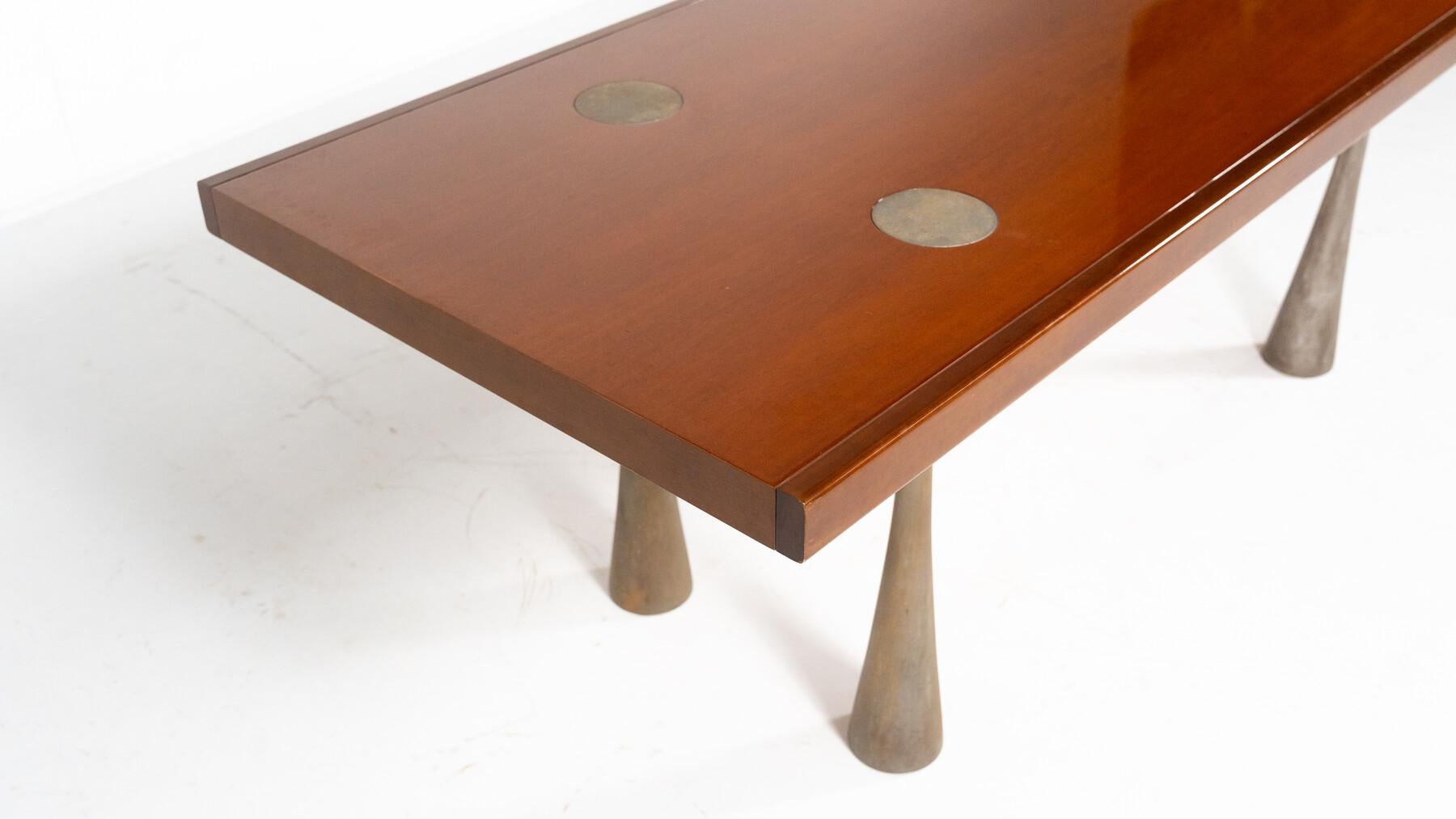 Grande table à manger Angelo Mangiarotti, Italie en vente 12