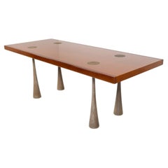 Large Dining Table by Angelo Mangiarotti, Italy