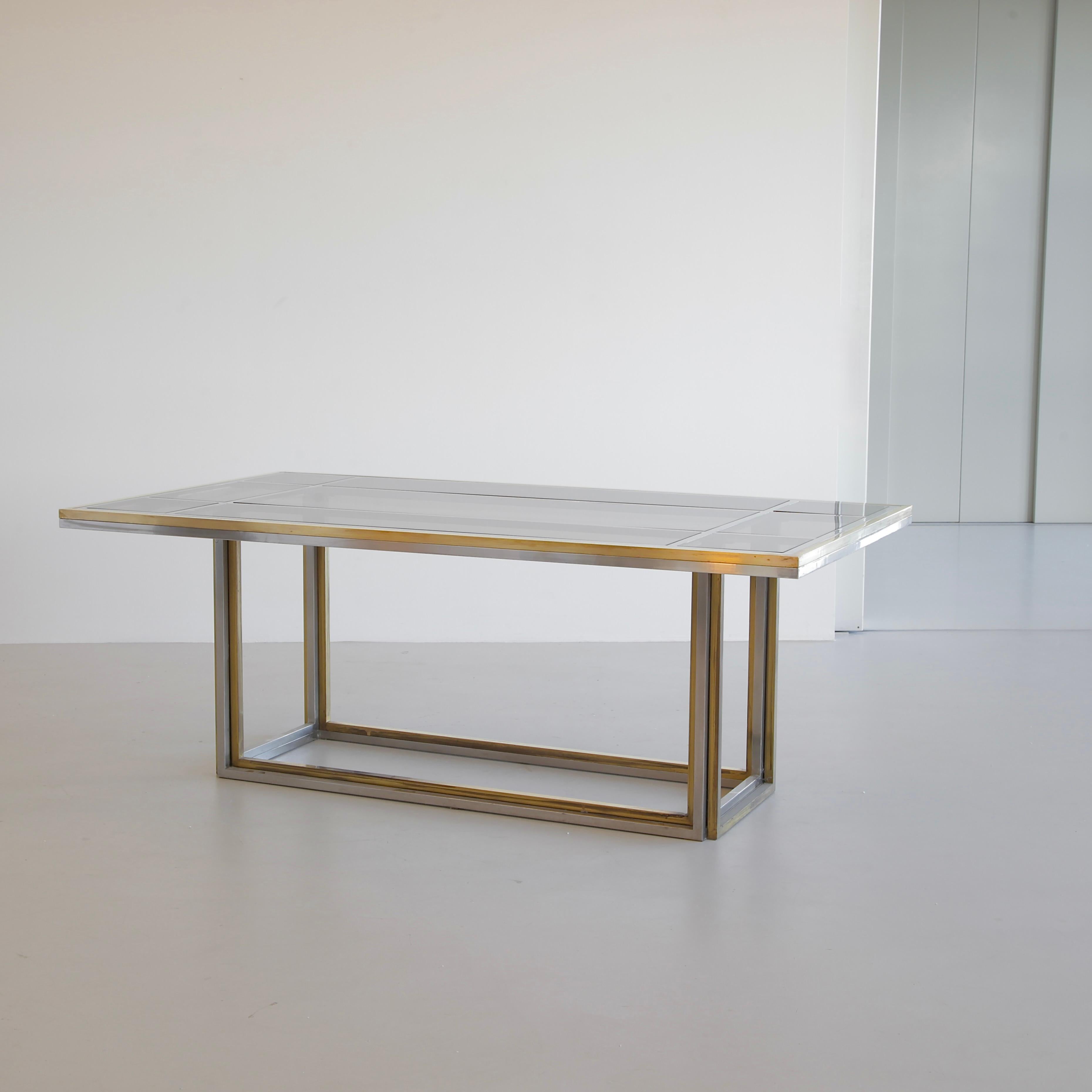 Large Dining Table by Rome Rega for Metalarte, 1970s For Sale 2