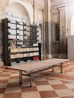 Large dining table designed by Carlo Scarpa for Simon Gavina, Italy 1970s