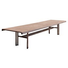 Large dining table designed by Carlo Scarpa for Simon Gavina, Italy 1970s