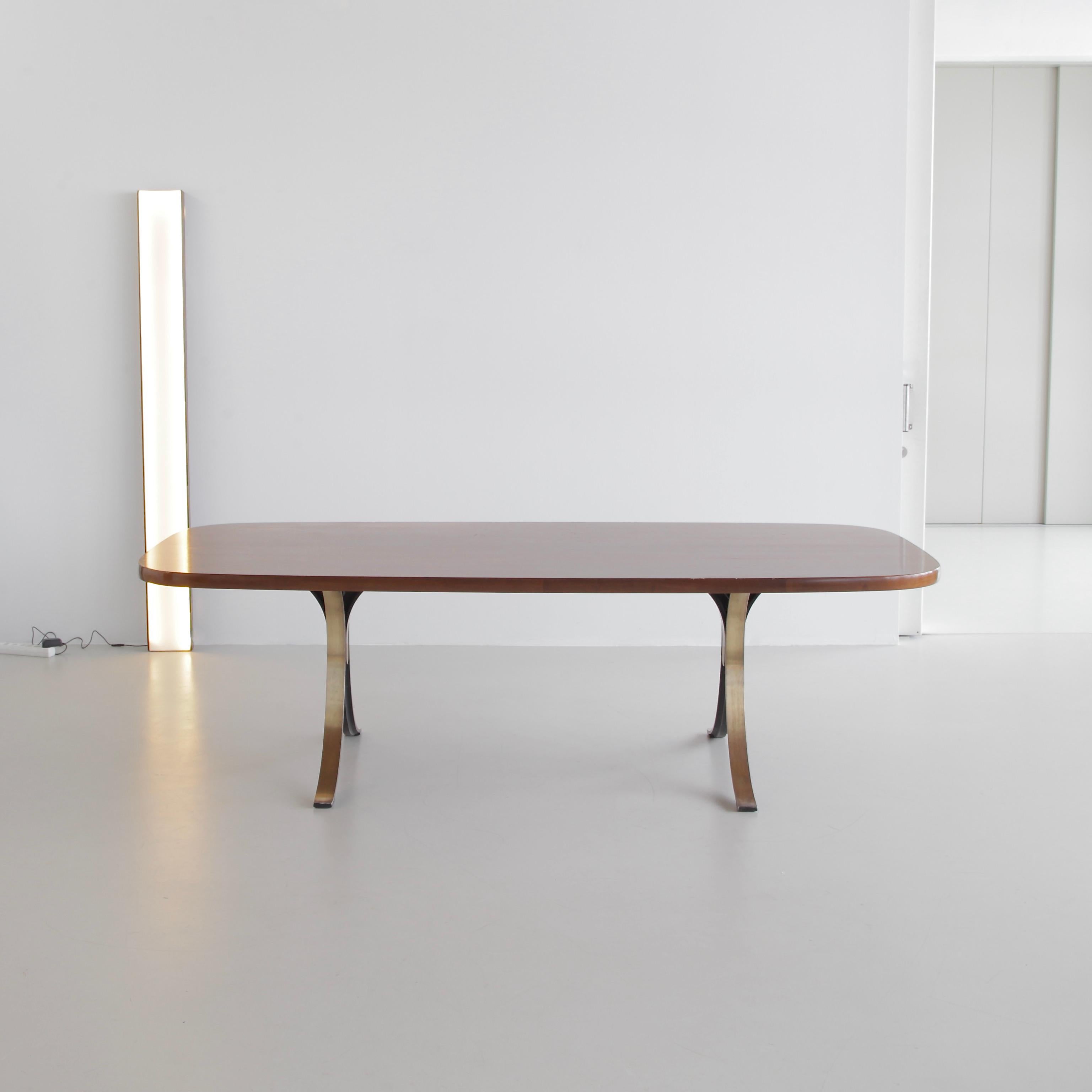 Metal Large Dining Table or Desk by Osvaldo Borsani, Tecno