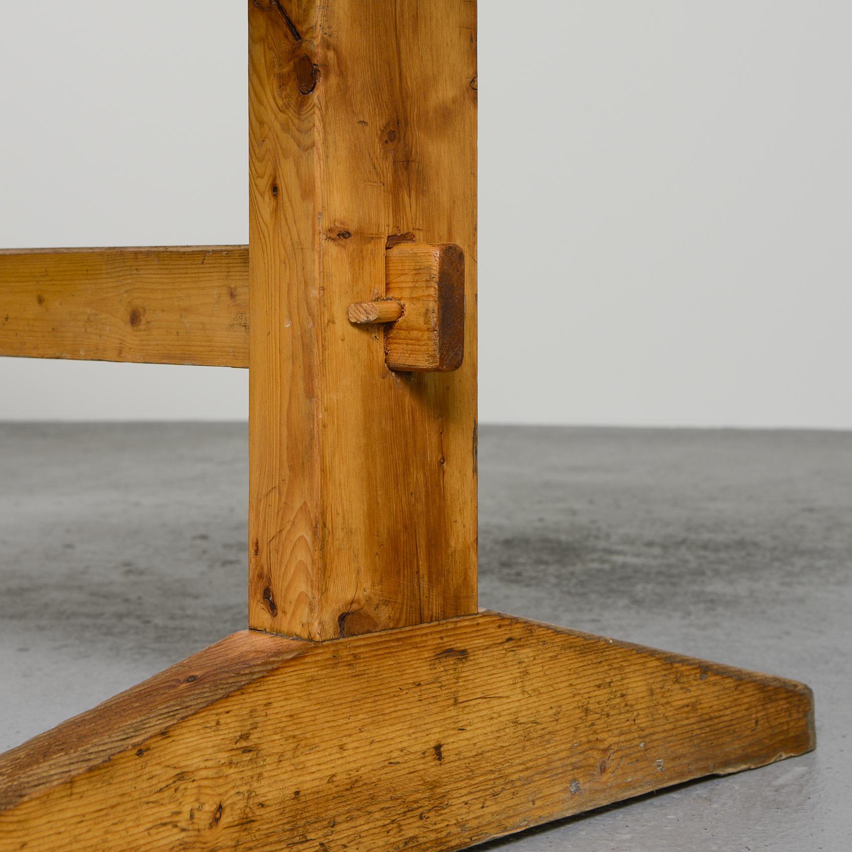 Mid-Century Modern Large Dining Table from Meribel, French Alps, circa 1970