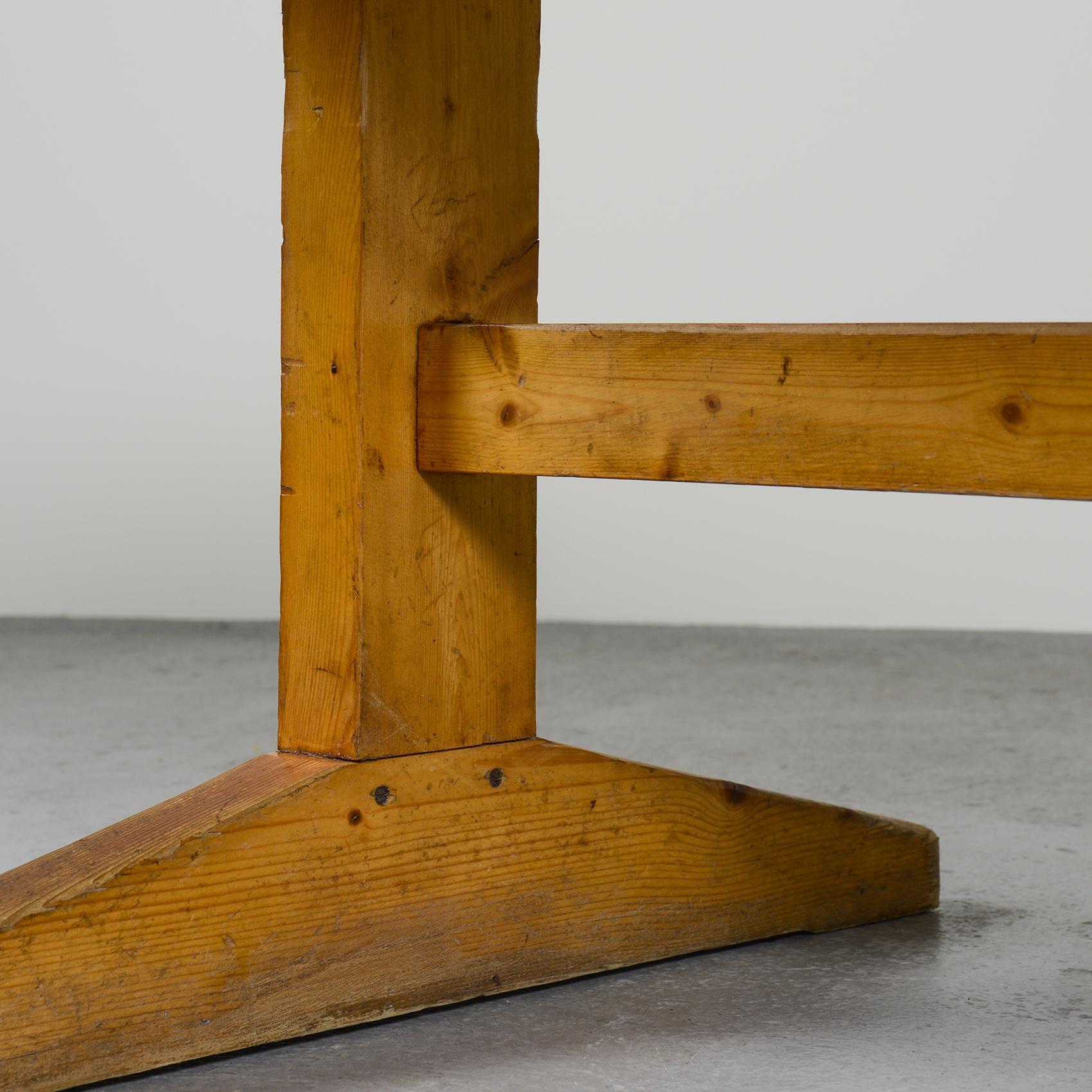 Late 20th Century Large Dining Table from Meribel, French Alps, circa 1970