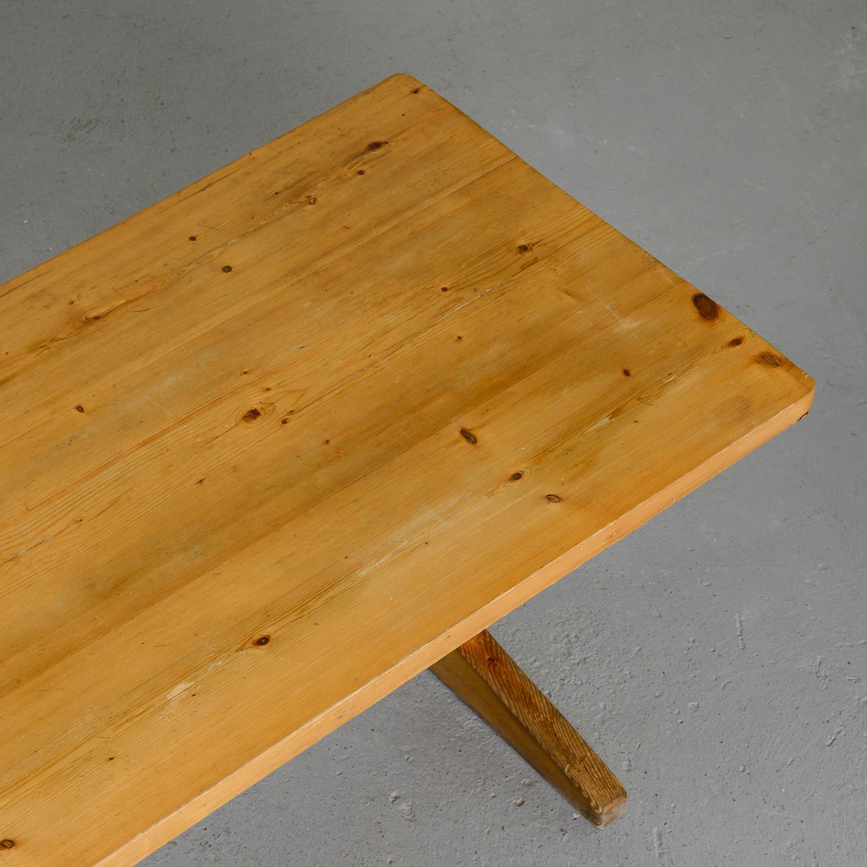 Large Dining Table from Meribel, French Alps, circa 1970 2