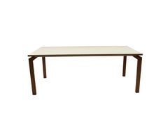 Large Dining Table in Corian and Oak of Danish Design, 1980s