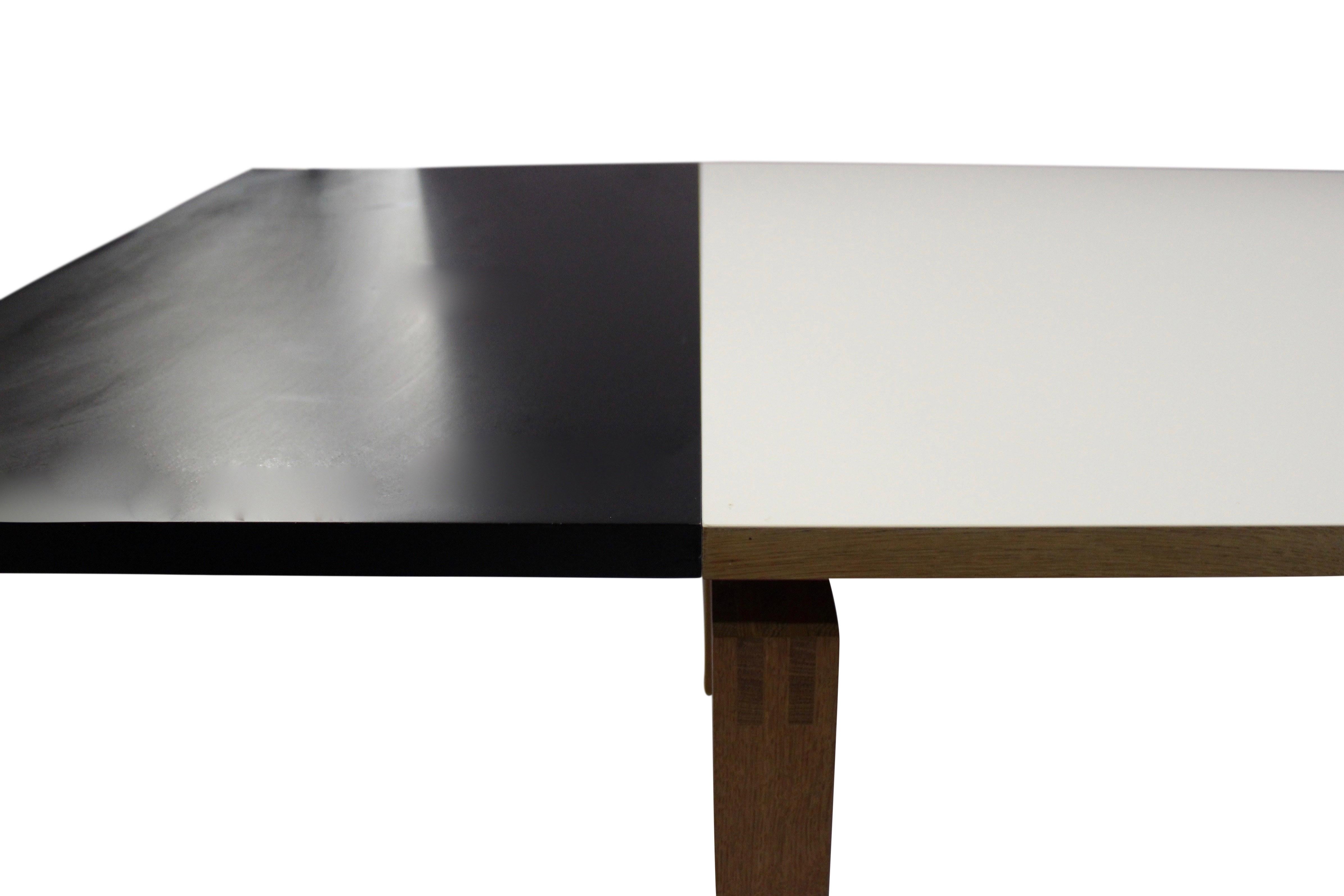 Large Dining Table in Corian and Oak of Danish Design, 1980s 1