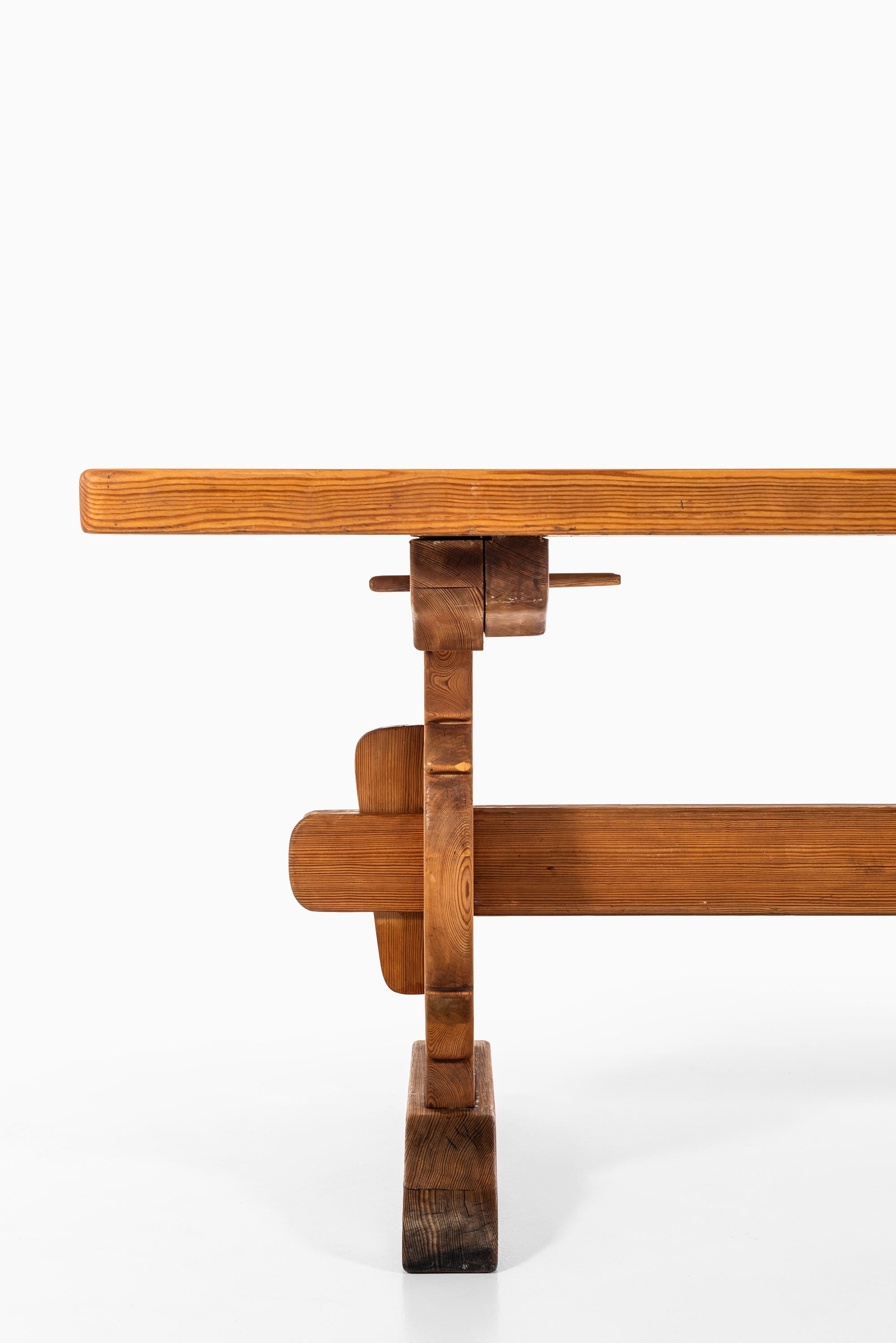 Scandinavian Modern Large Dining Table in Pine Produced by Krogenæs in Norway