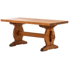 Large Dining Table in Pine Produced by Krogenæs in Norway