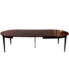 Large Dining Table in Rosewood, Model No. 55, by Omann Junior, 1960s