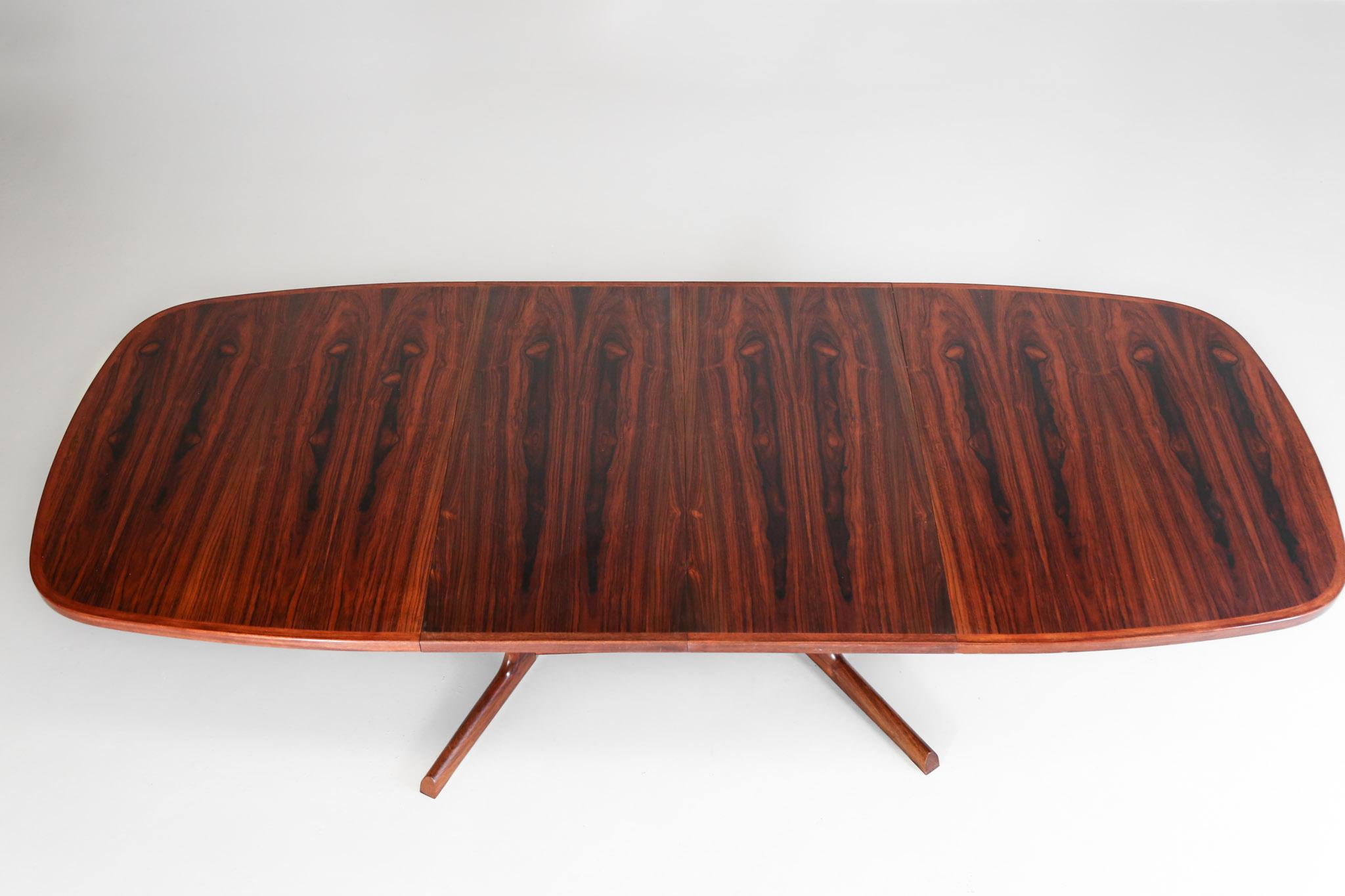 Large Dining Table in Rosewood, Scandinavian Design 10 Person, 1960 8