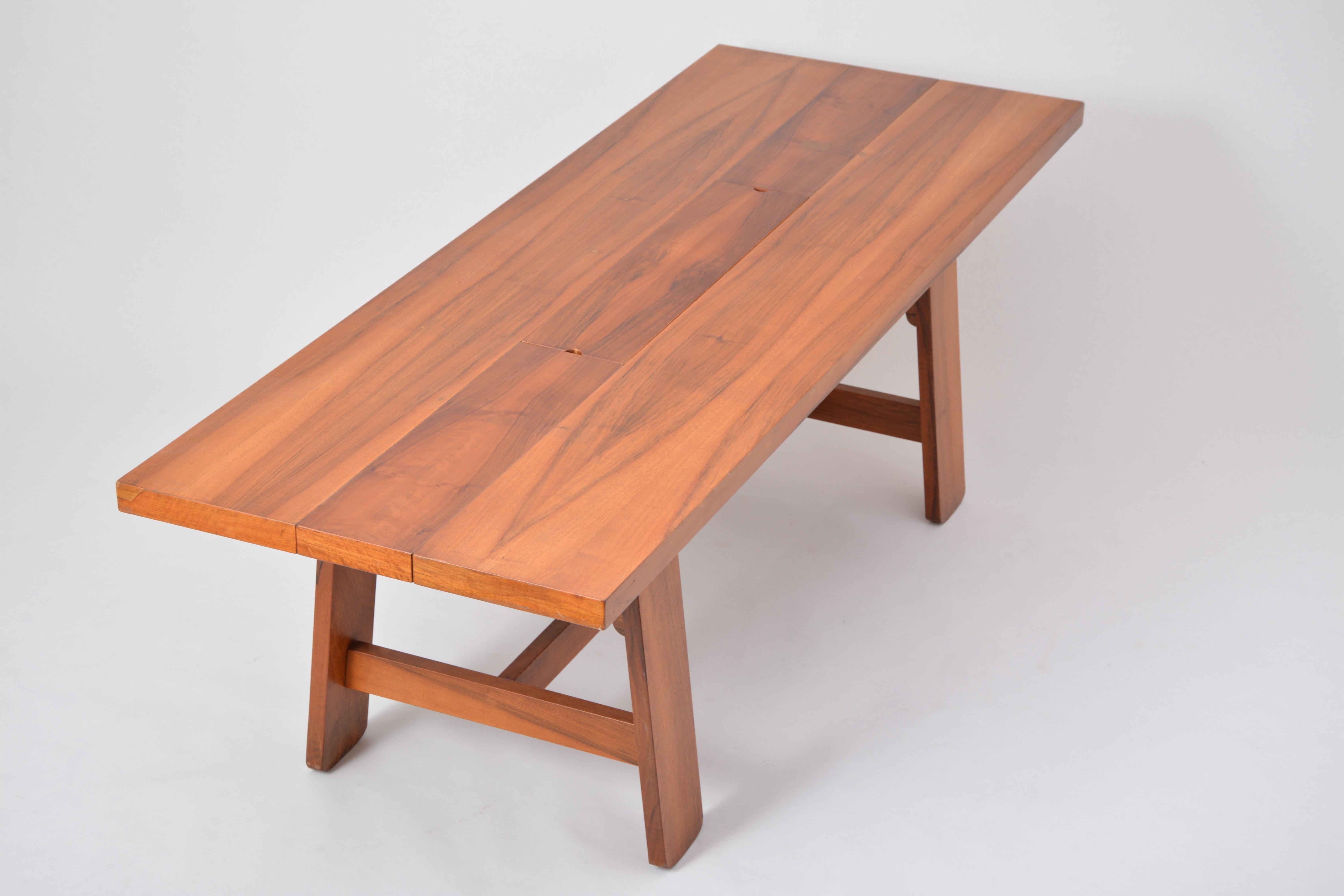 Large Dining Table in Walnut Veneer by Silvio Coppola, Bernini, Italy, 1964 7