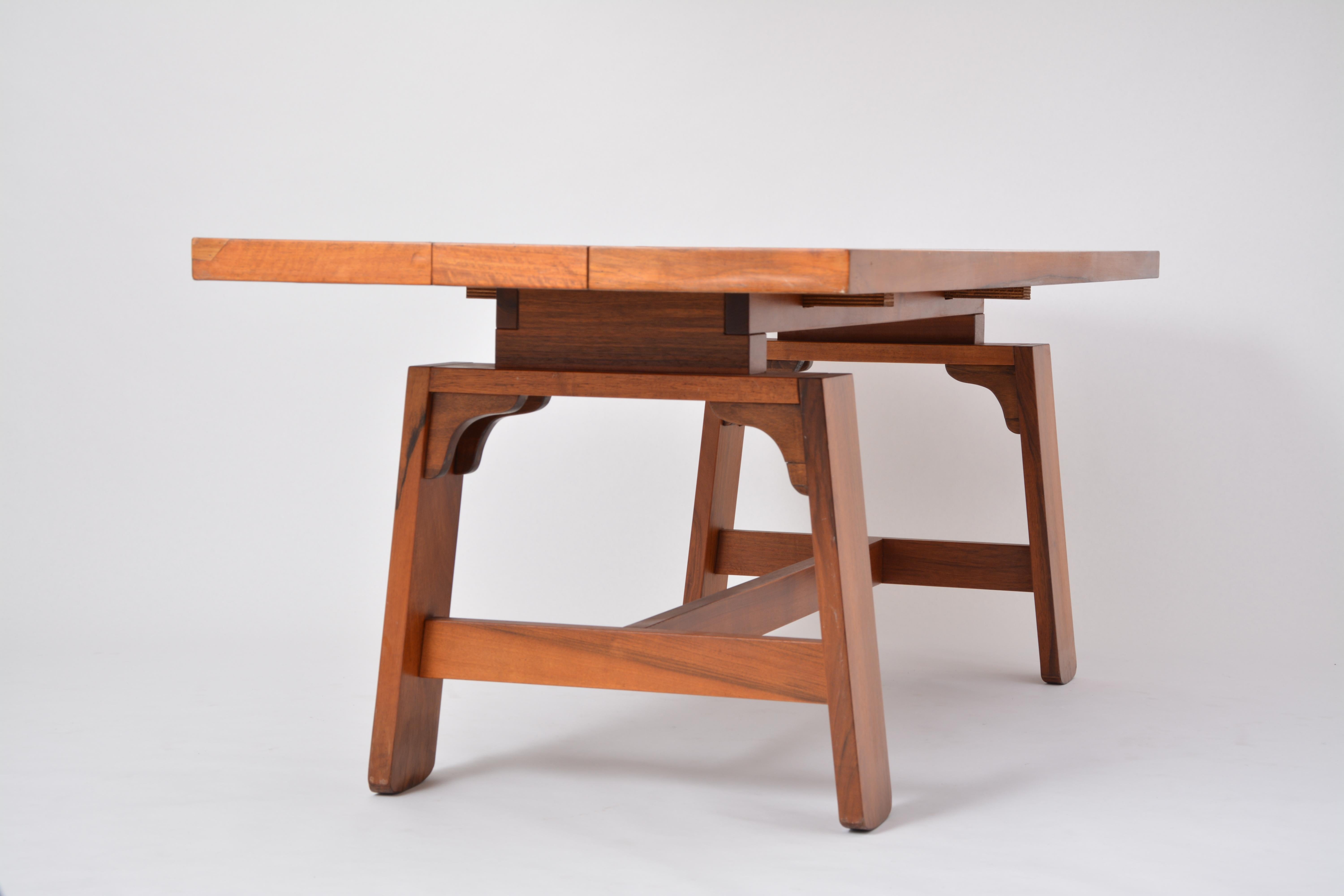 Large Dining Table in Walnut Veneer by Silvio Coppola, Bernini, Italy, 1964 8