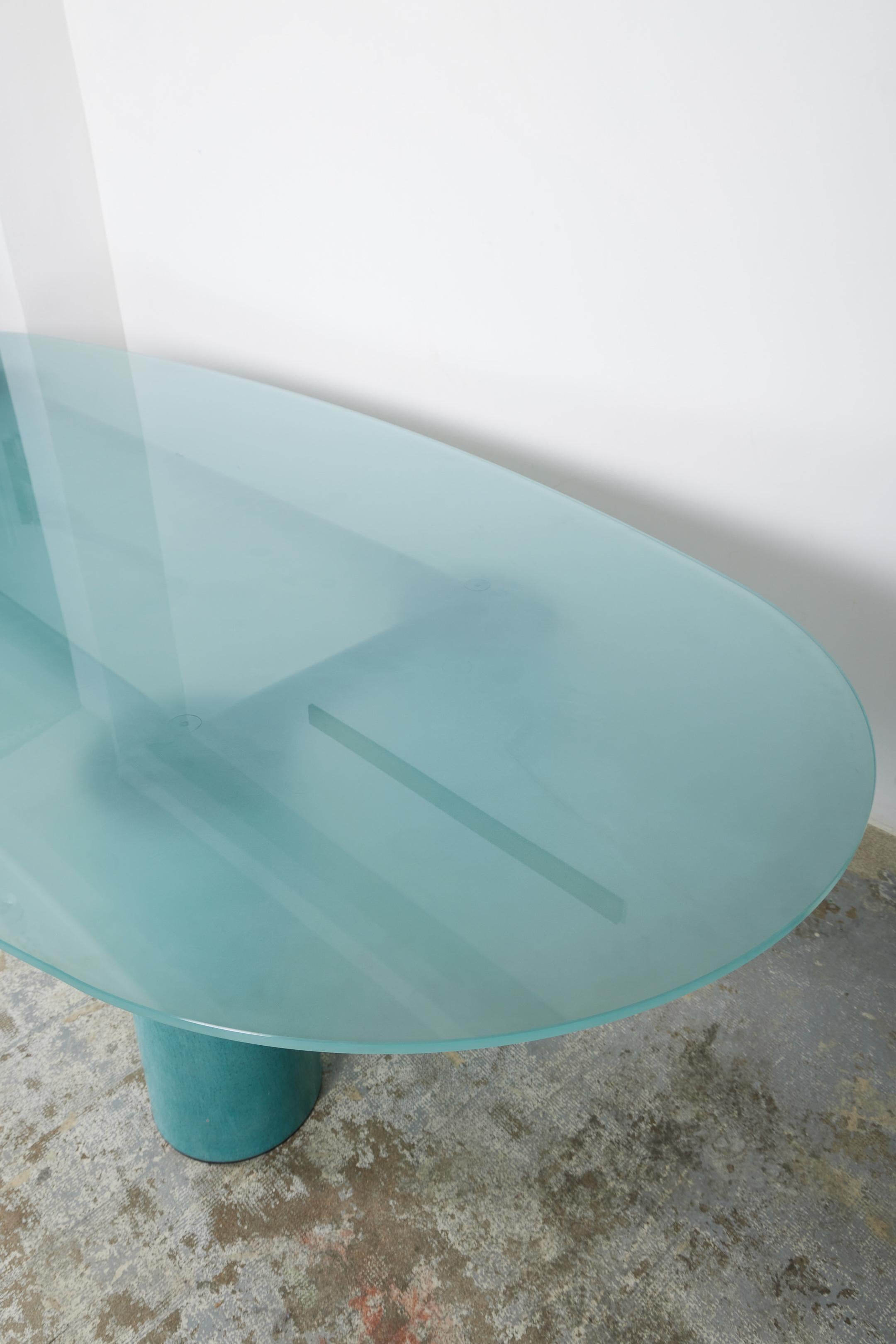 Large dining table Lella and Massimo Vignelli In Good Condition For Sale In PARIS, FR