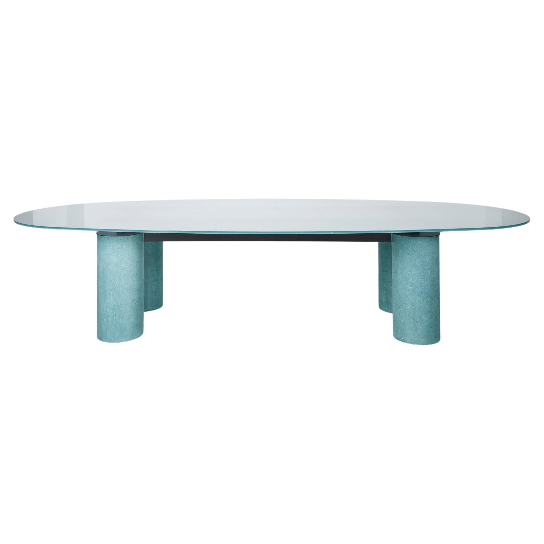 Large dining table Lella and Massimo Vignelli For Sale
