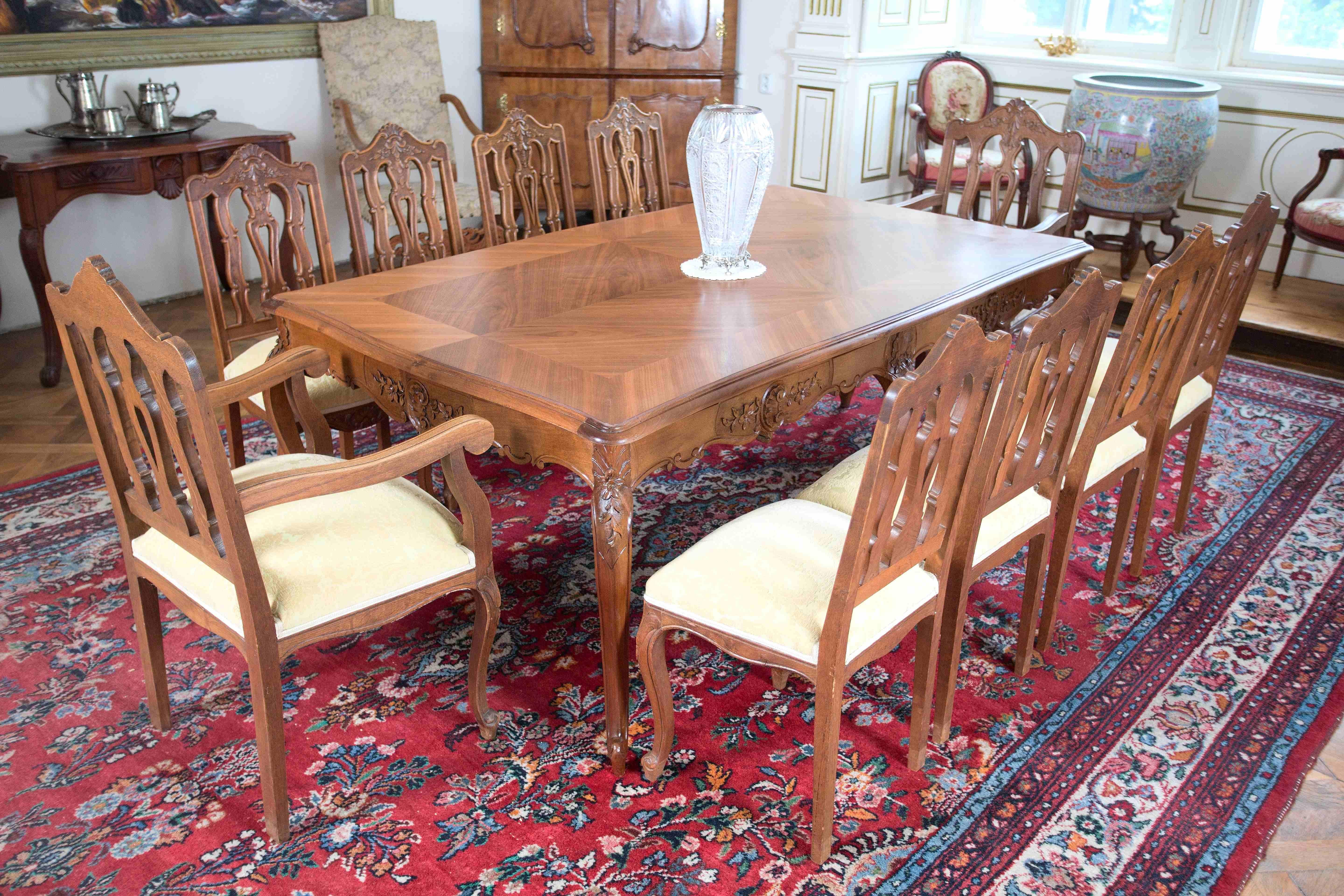 Large dining table Louis XV For Sale 1